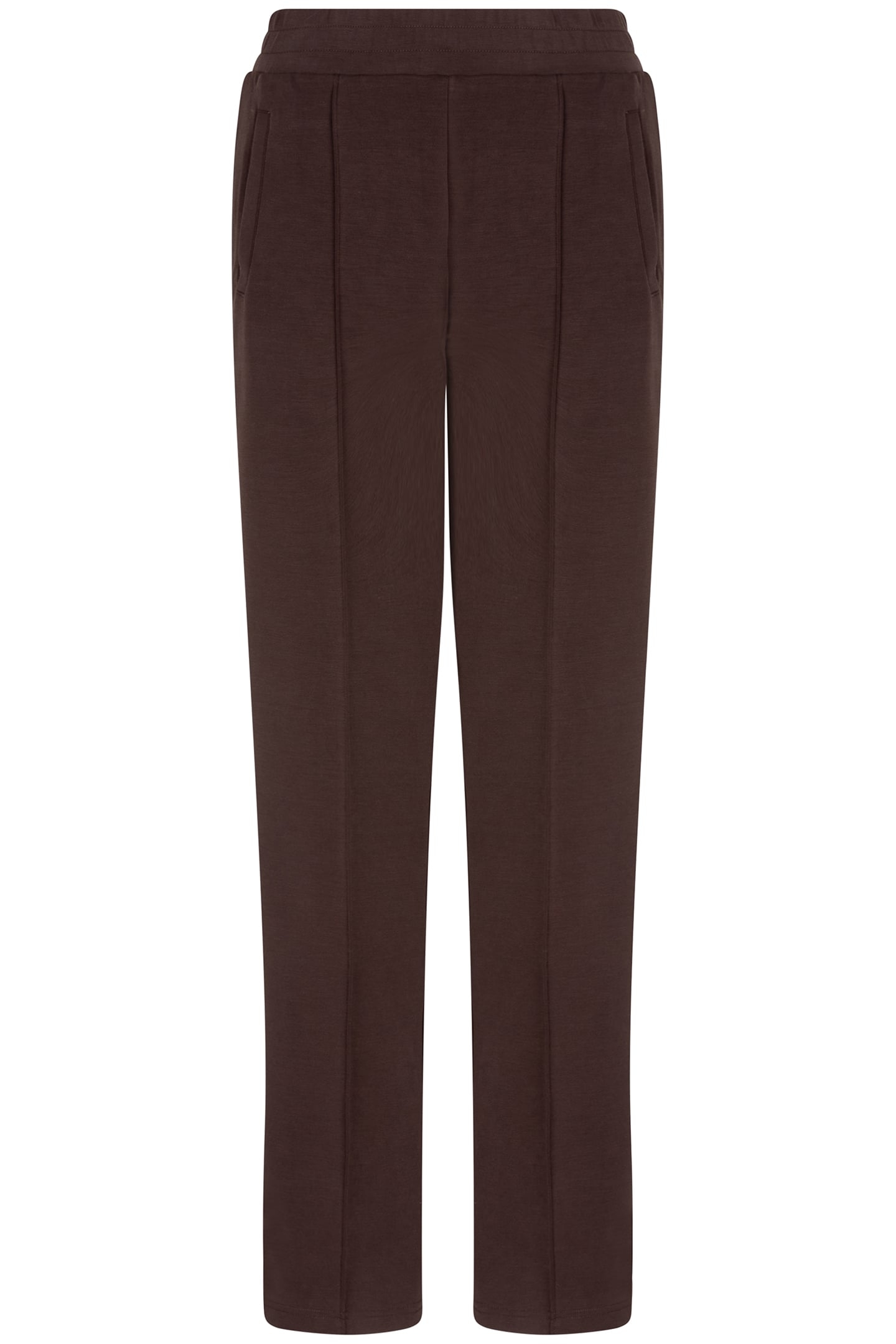 TROUSERS LUREX TAPE MODAL CHOCOLATE 4