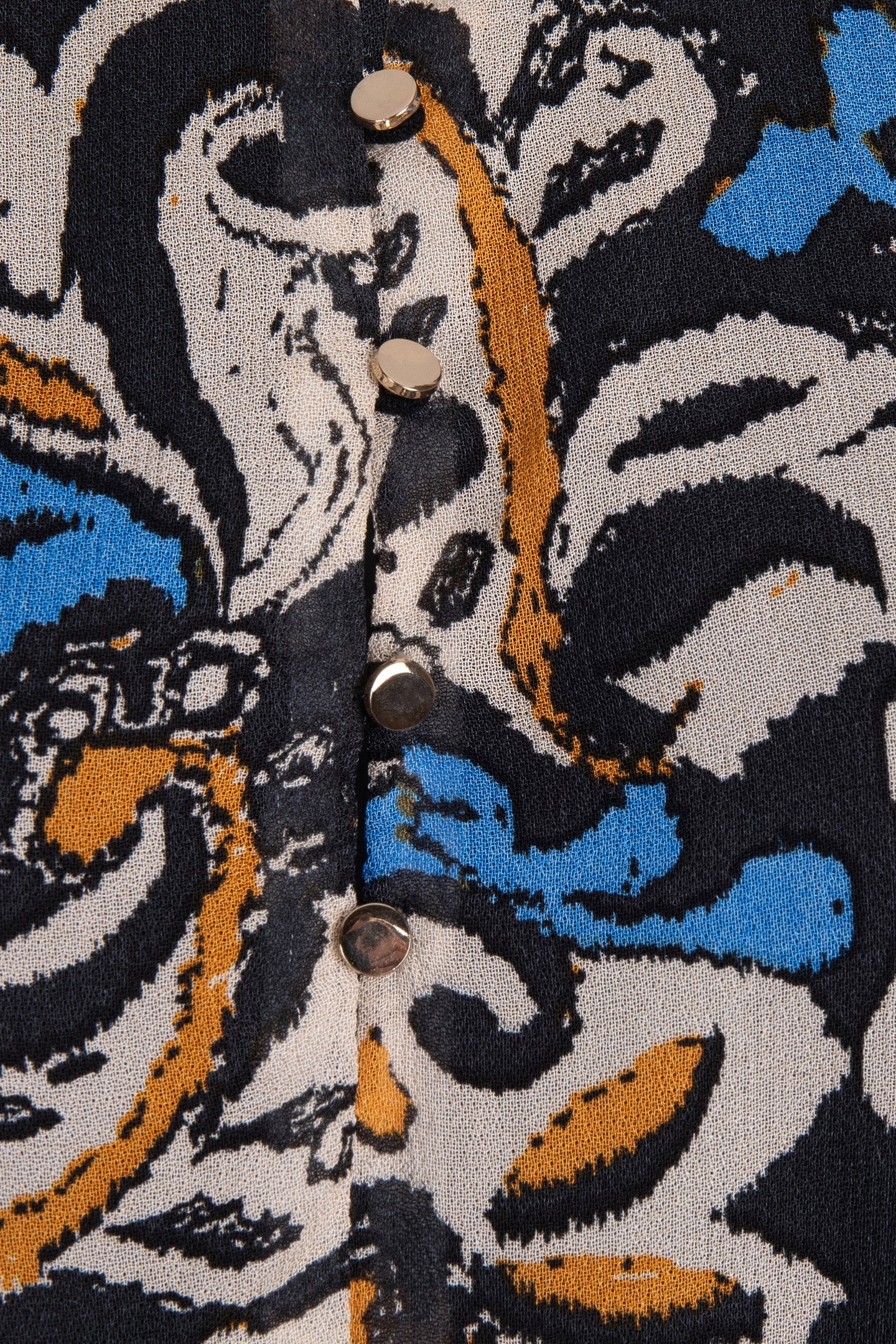 DRESS RAGLAN ELEGANT LEAVES PRINT 7