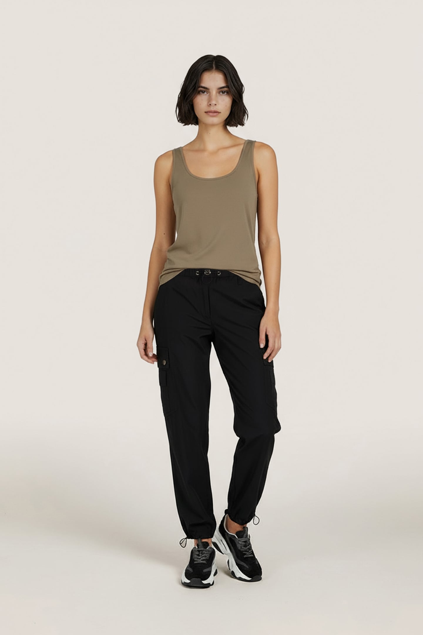 TROUSERS CARGO BLACK 2