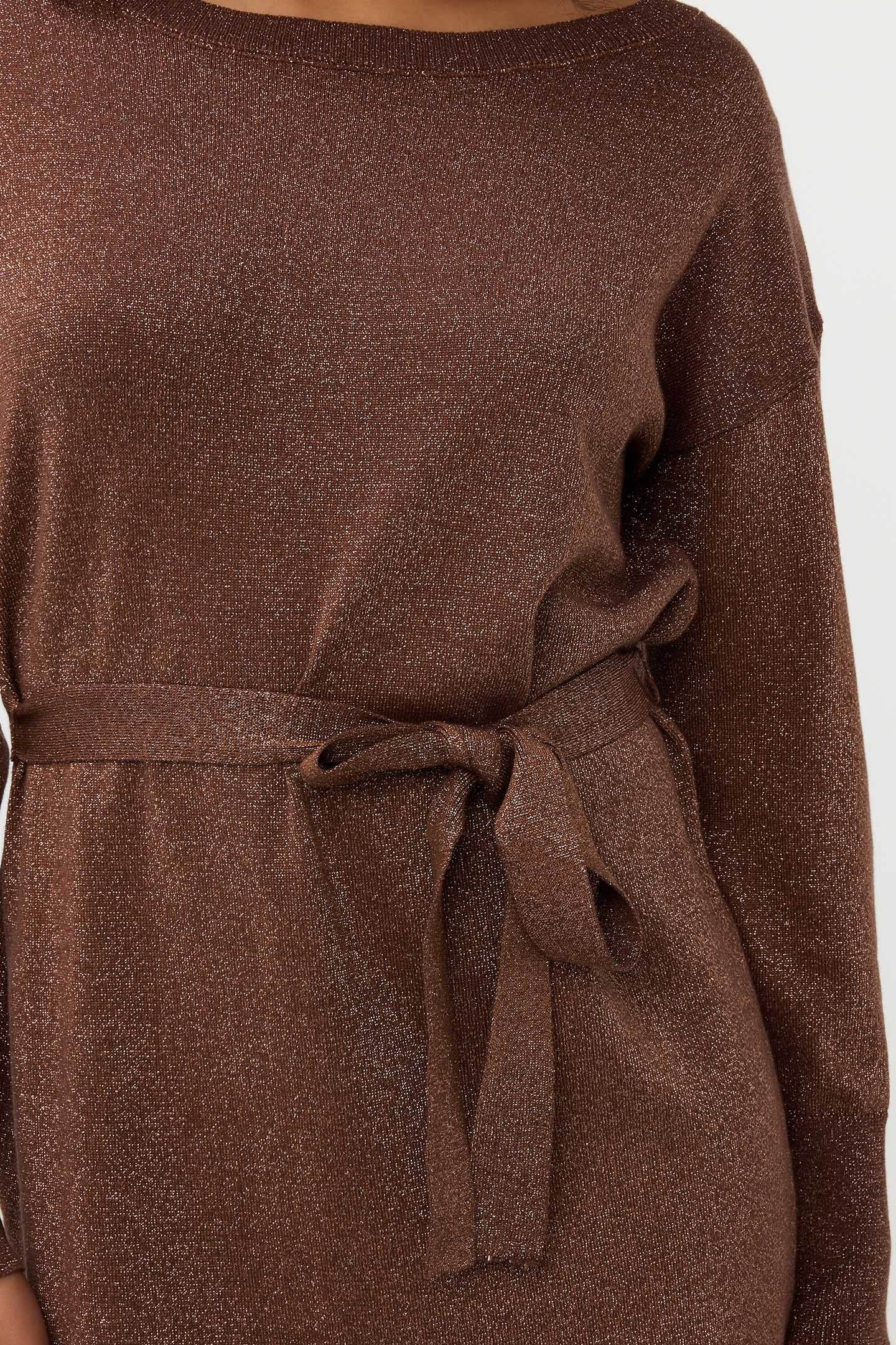 DRESS WIDE LUREX BRANDY 7