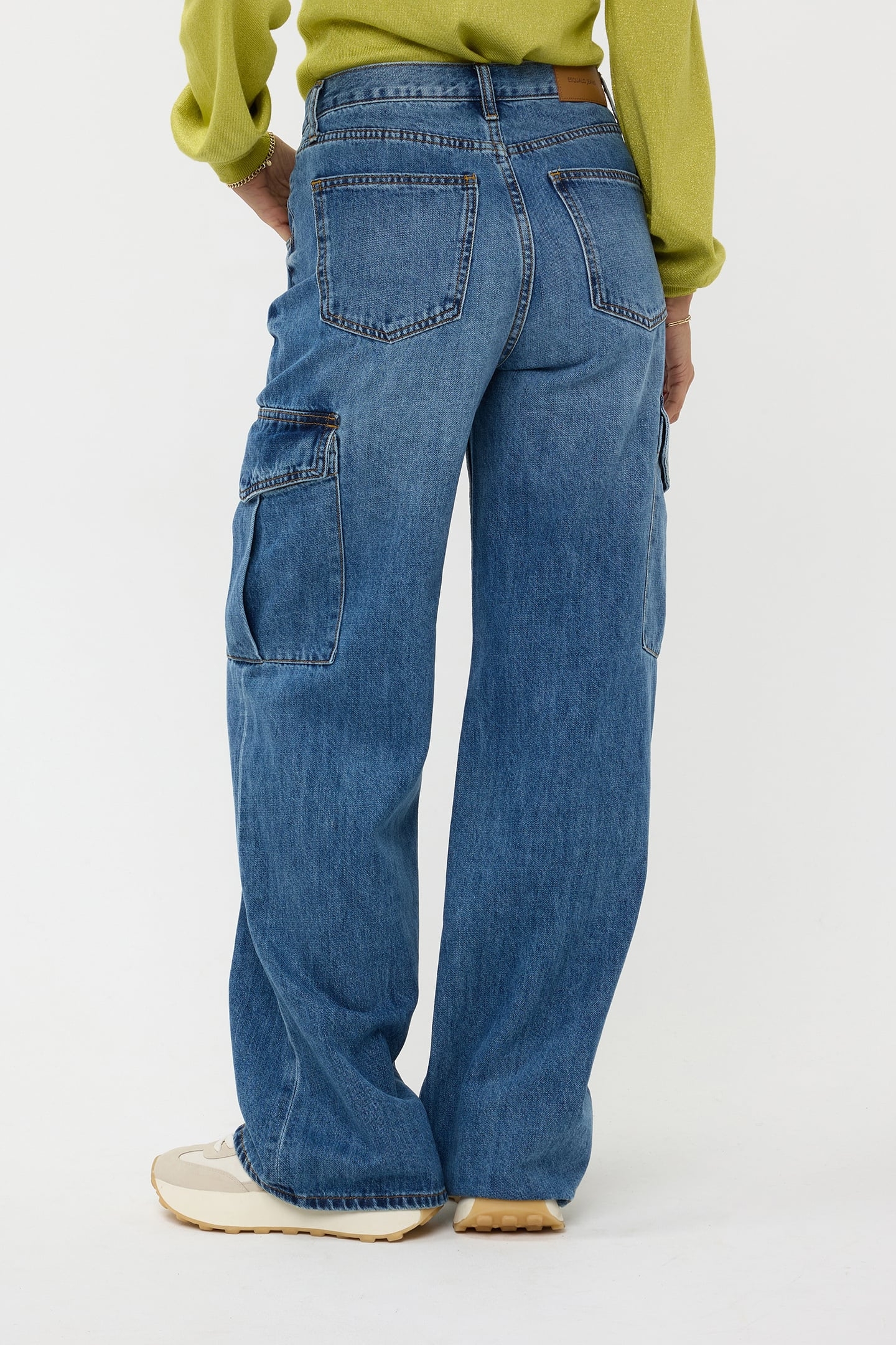 TROUSERS JEANS CARGO WIDE LEG JEANS BLUE 4