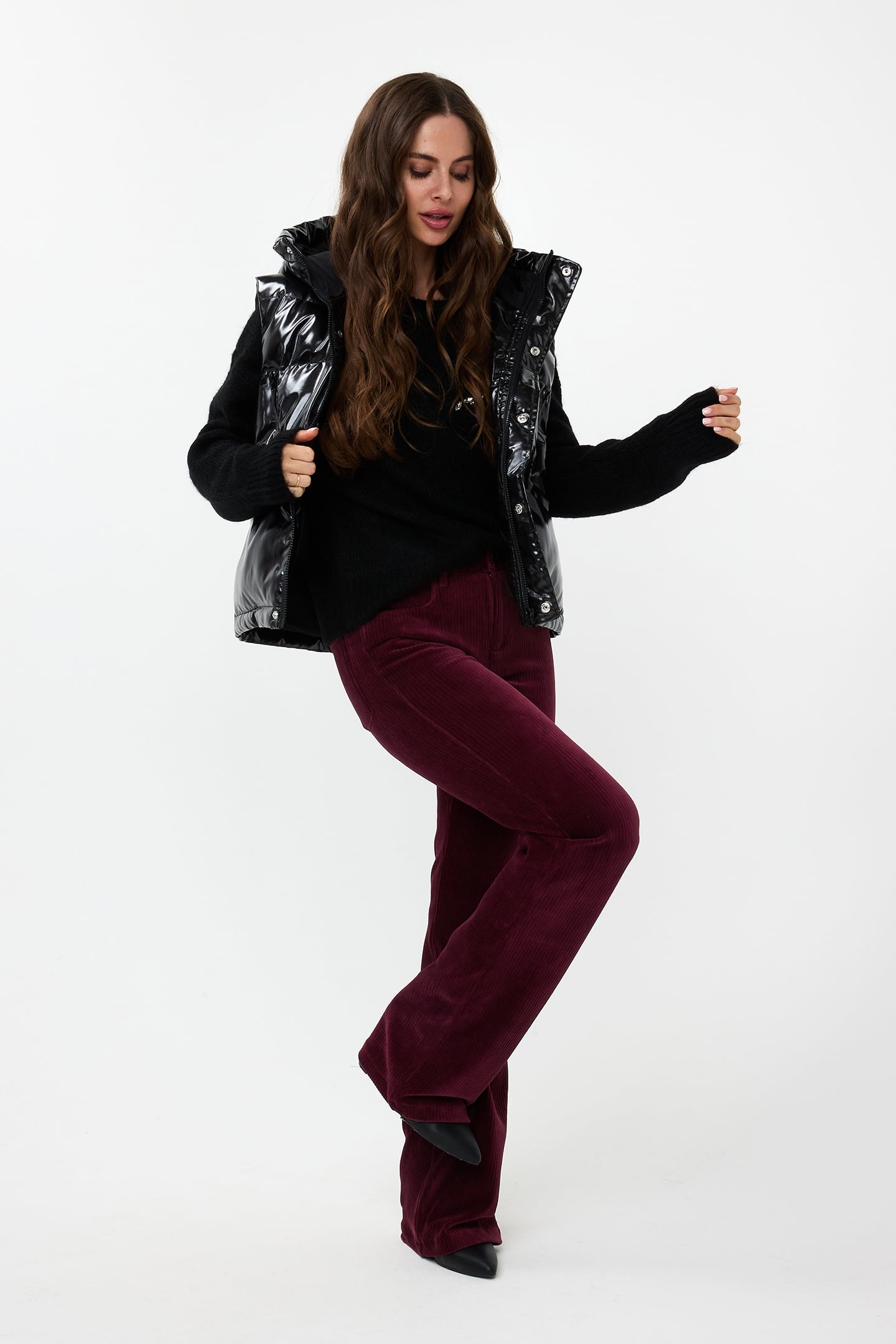 BODYWARMER SHORT BLACK 2