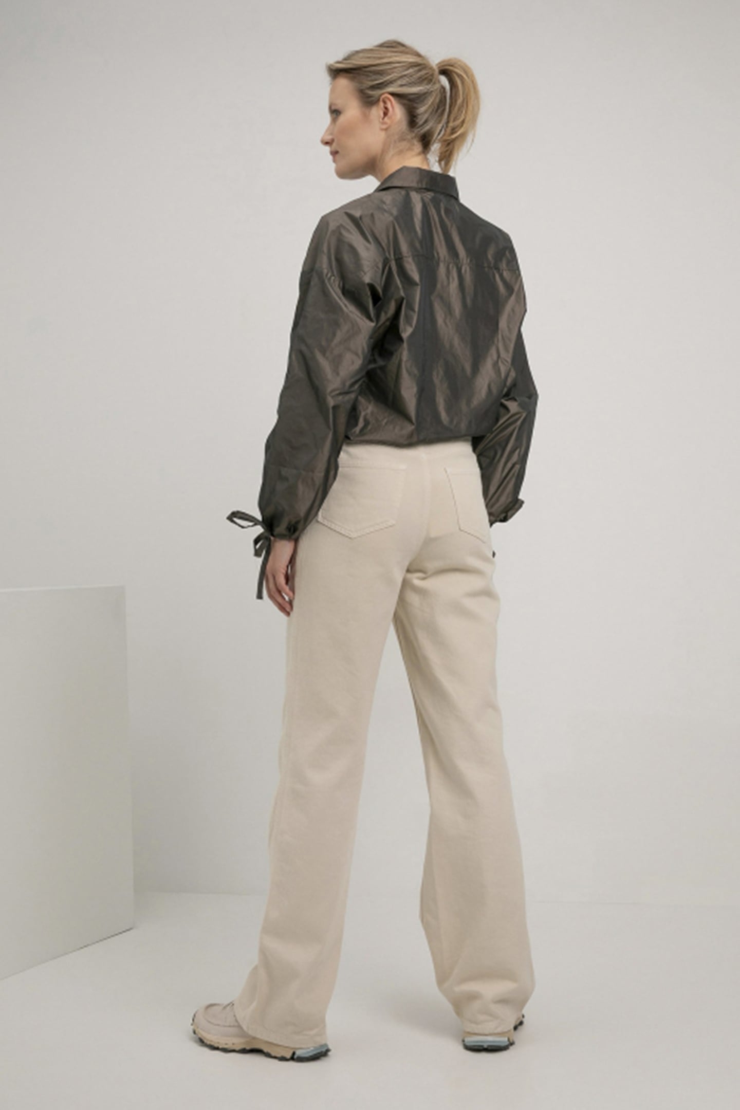 SKY BLOUSE DARK BROWN MELANGE 2