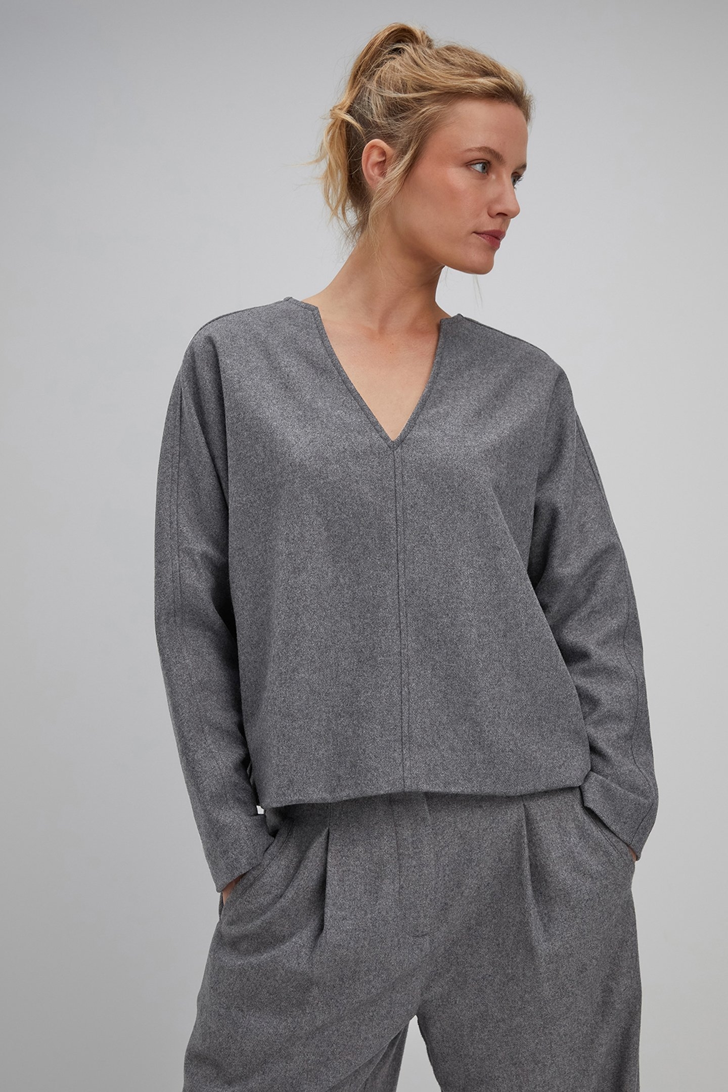 STELLA TOP STEEL GREY MELANGE 1