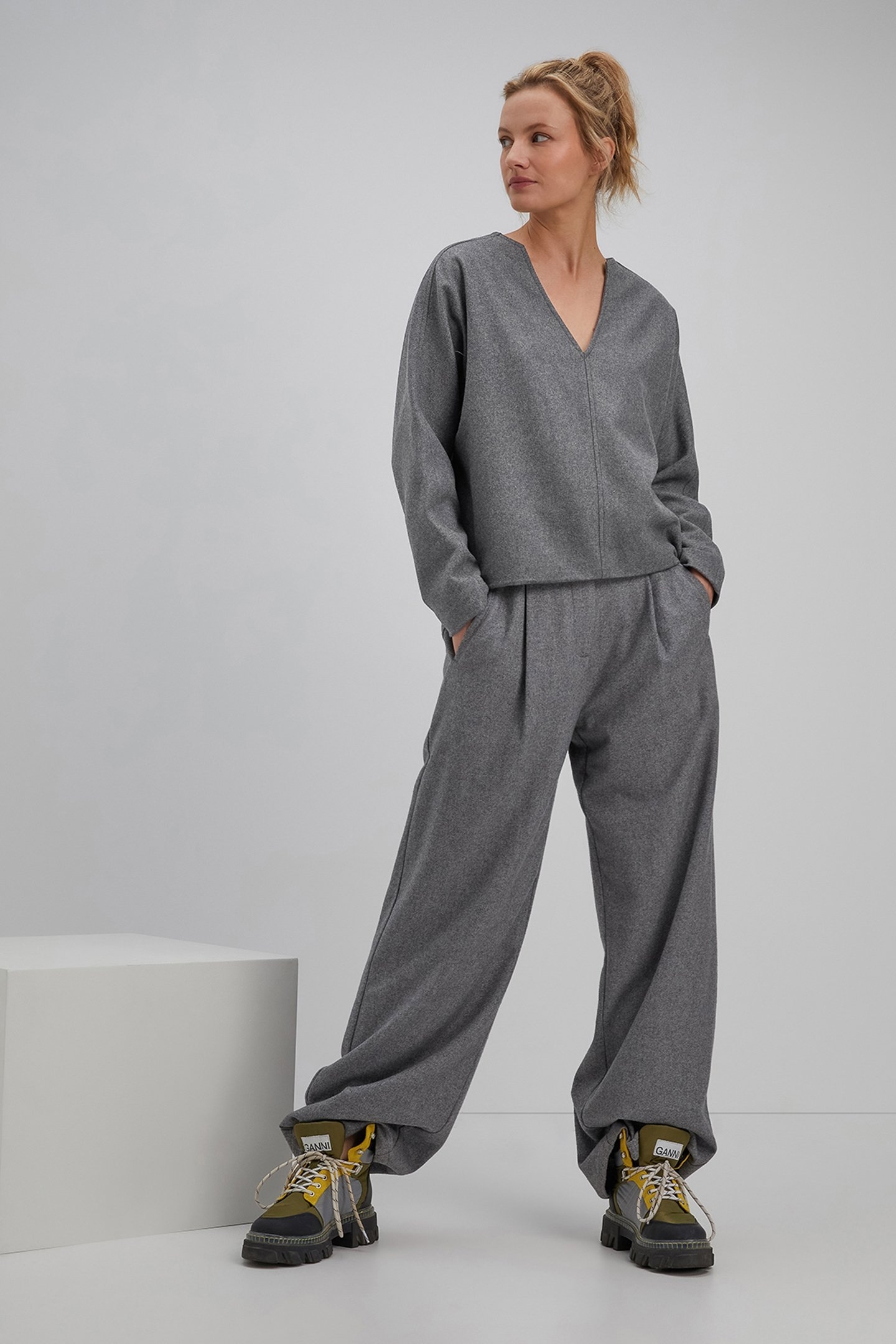 STELLA TOP STEEL GREY MELANGE 2