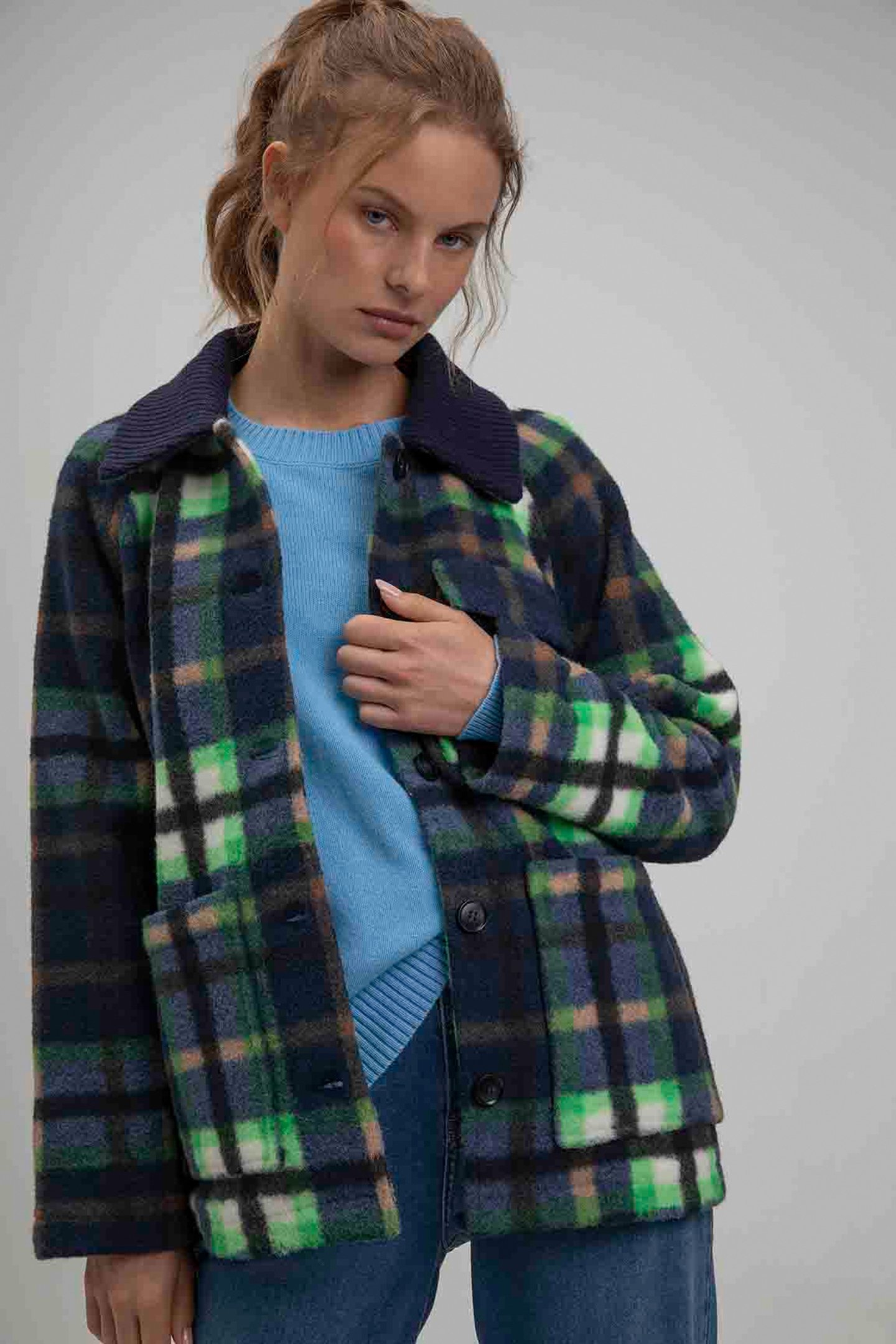 SEAN JACKET NAVY CHECK 4