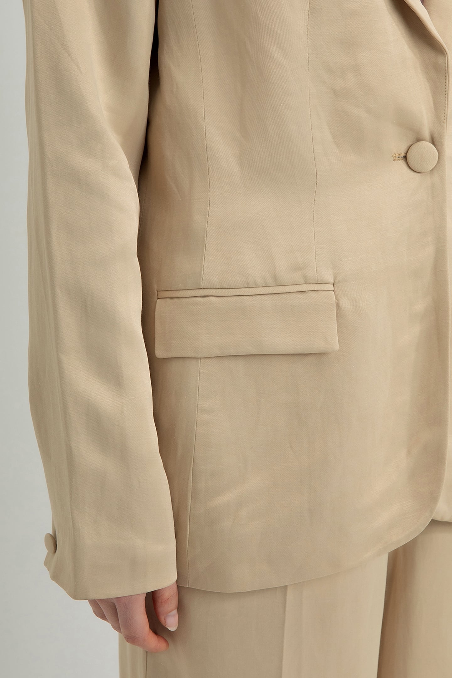 DONNA BLAZER LIGHT KHAKI 6