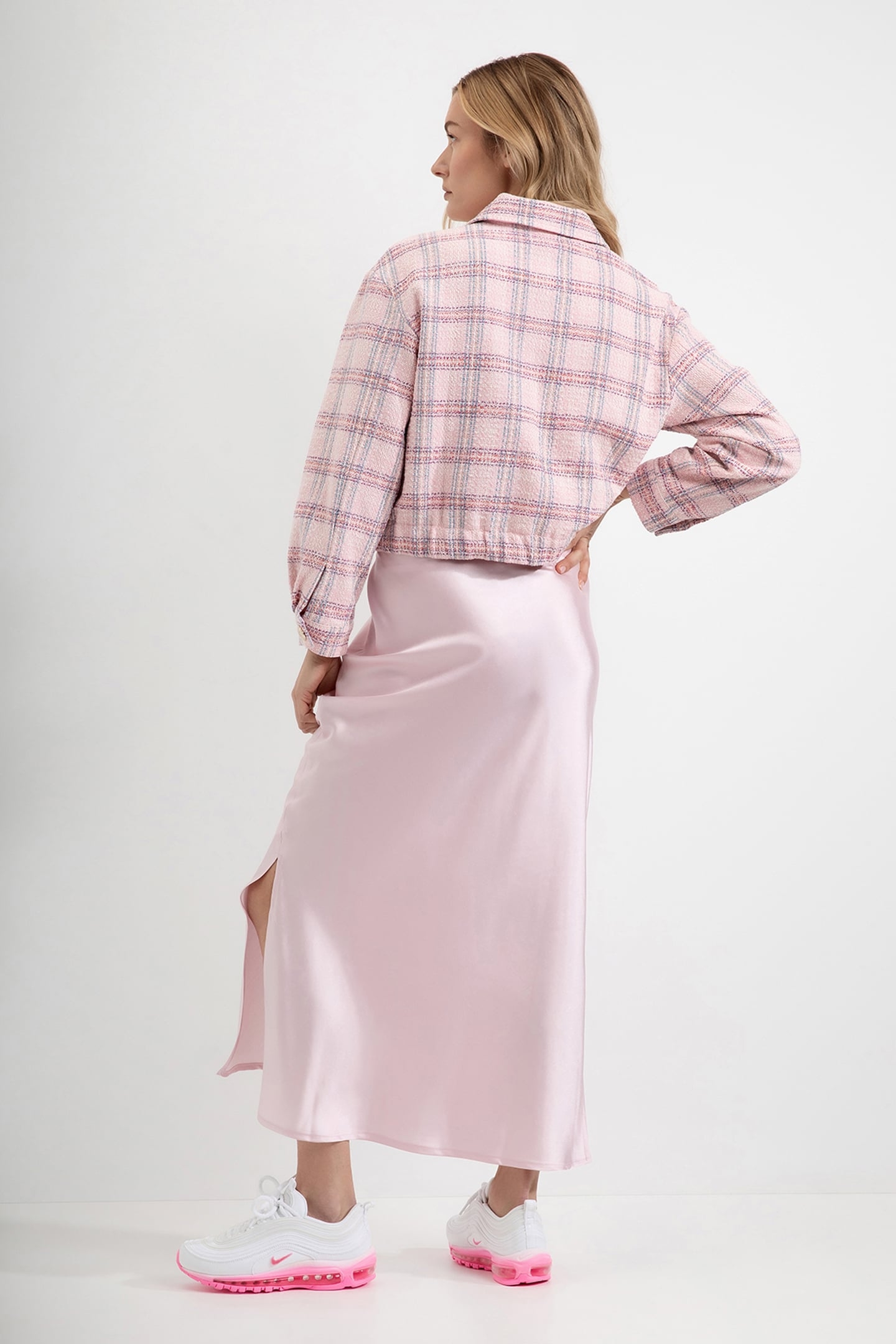 DARIA JACKET SOFT PINK CHECK 2