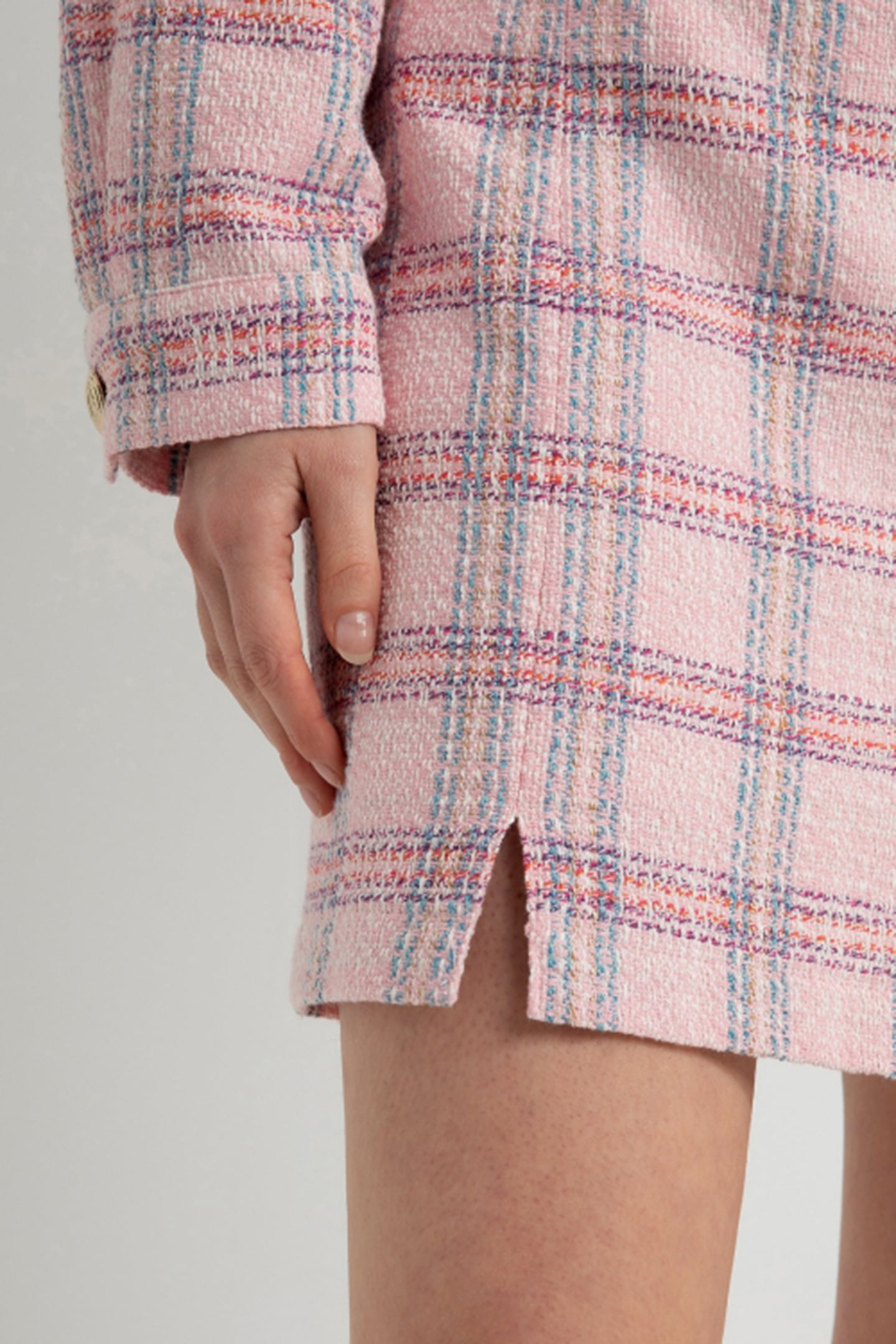 DWAYNE SKIRT SOFT PINK CHECK 4