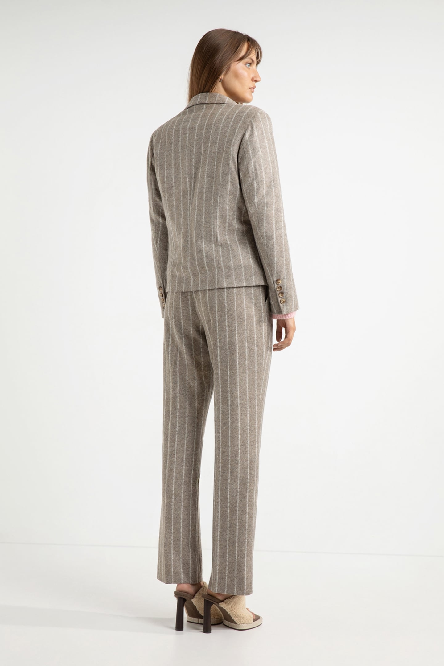 ALIX BLAZER MOCCA STRIPE 3