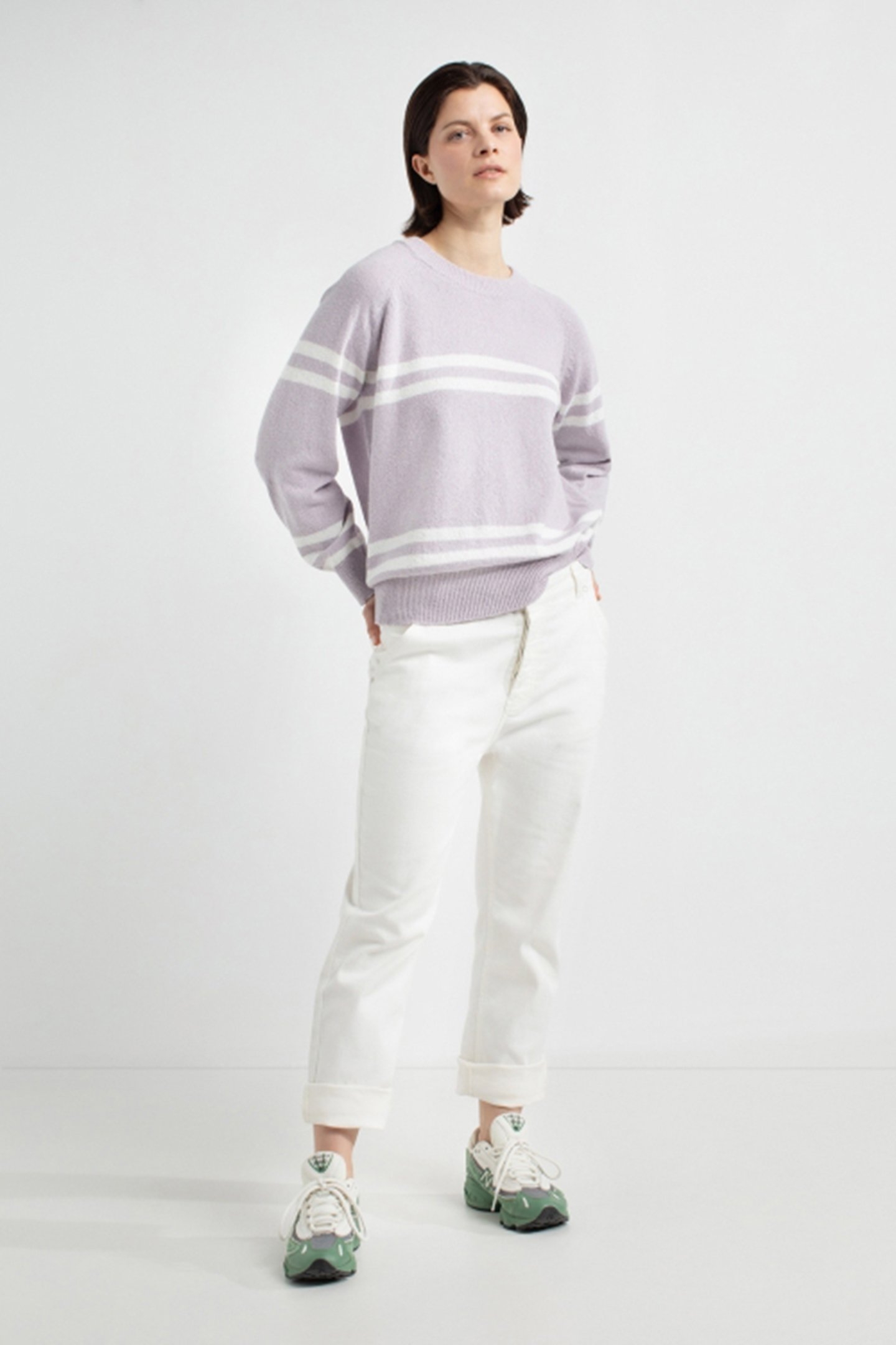 JOE SWEATER LIGHT LILAC STRIPE 2