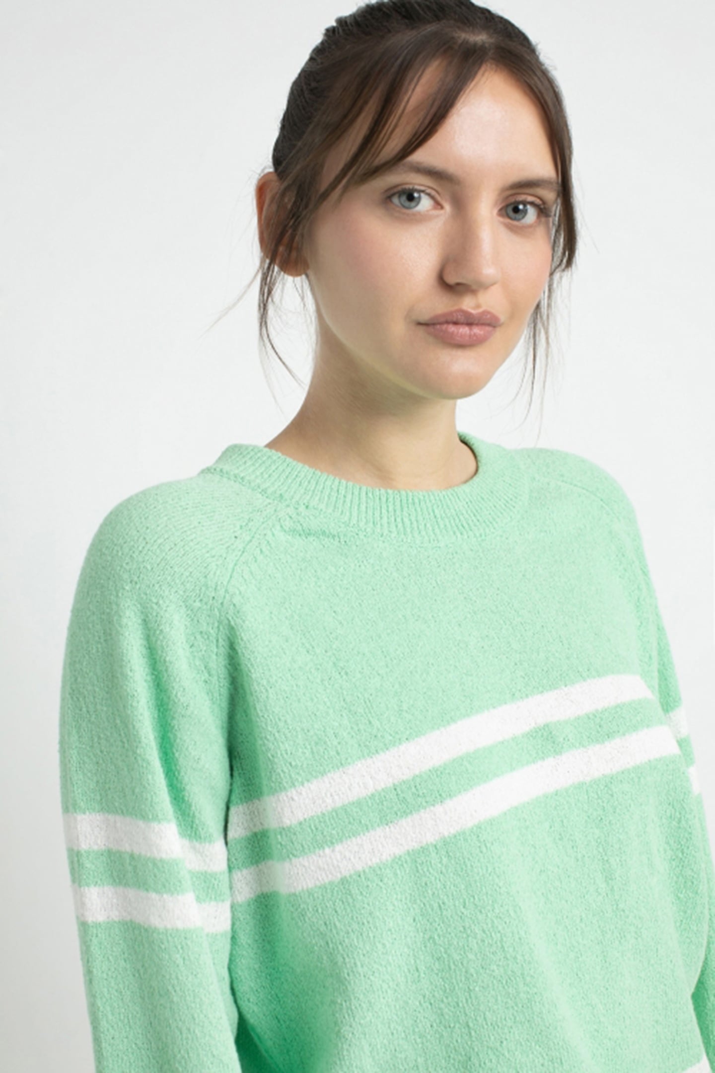 JOE SWEATER JADE STRIPE 2