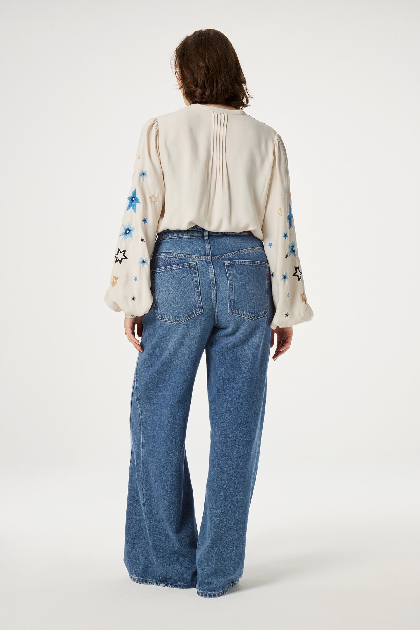 HARRY BLOUSE WARM WHITE/BLUE 3