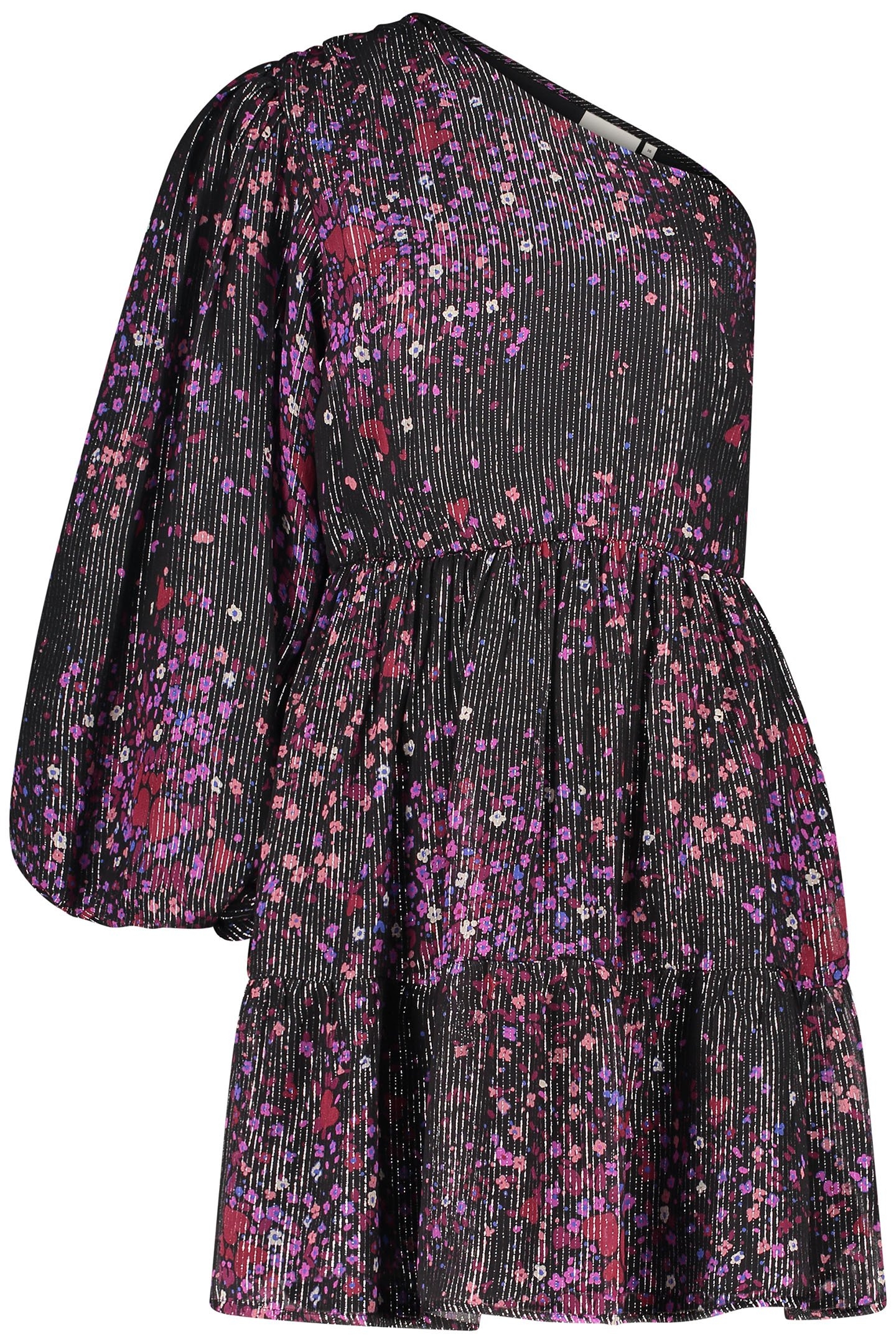 ROMY DRESS BLACK/RASPBERRY 3
