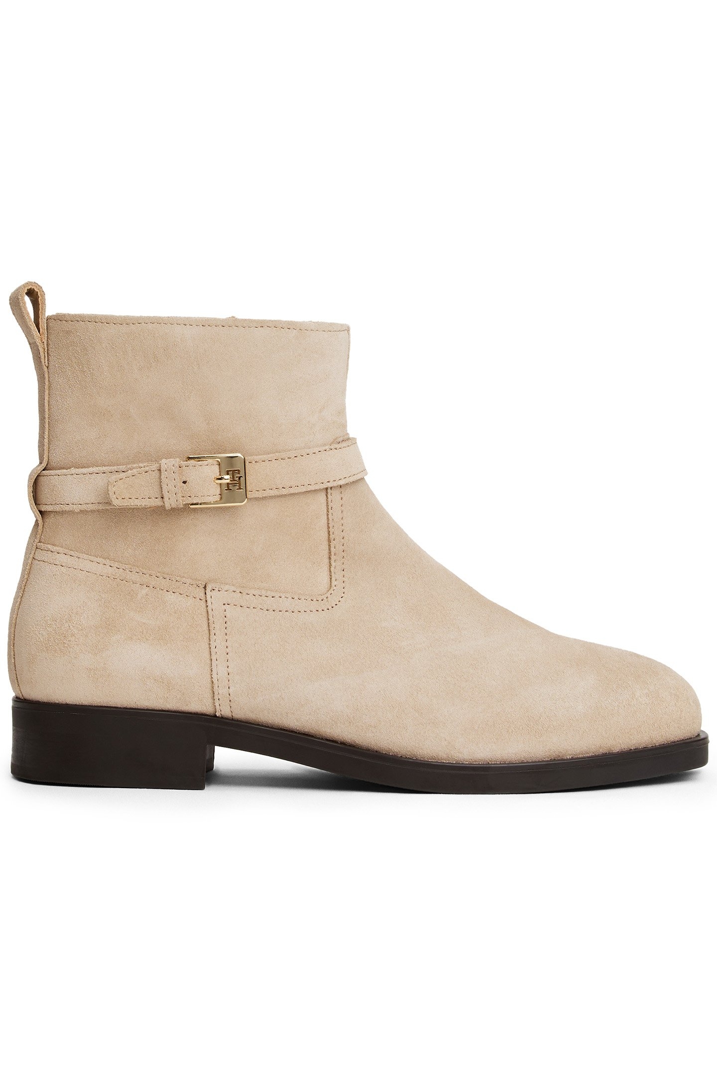 BUCKLE RIDING SUEDE BOOTS HORSERADISH 1