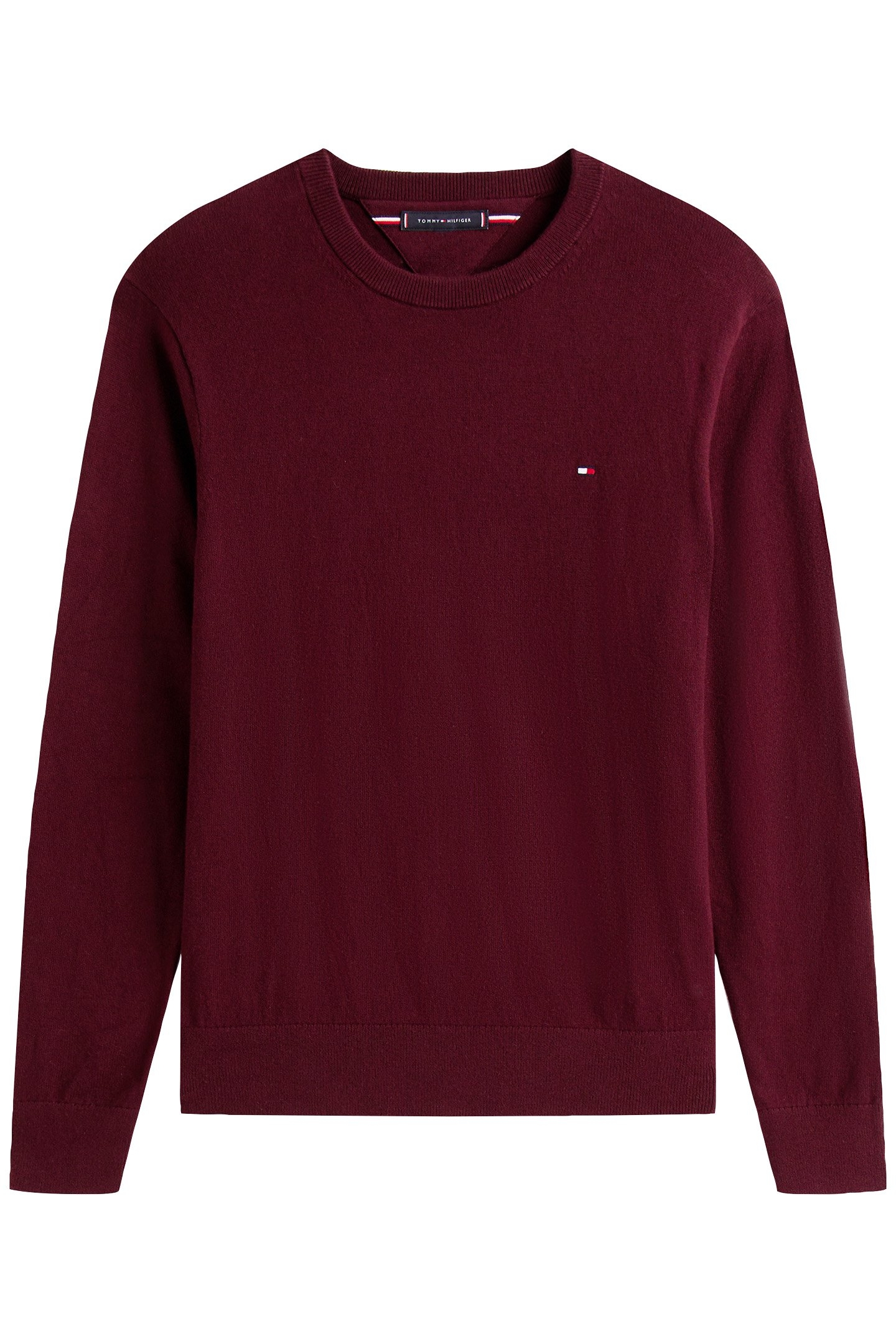 PIMA ORGANIC COTTON CASHMERE JUMPER DEEP BURGUNDY 4