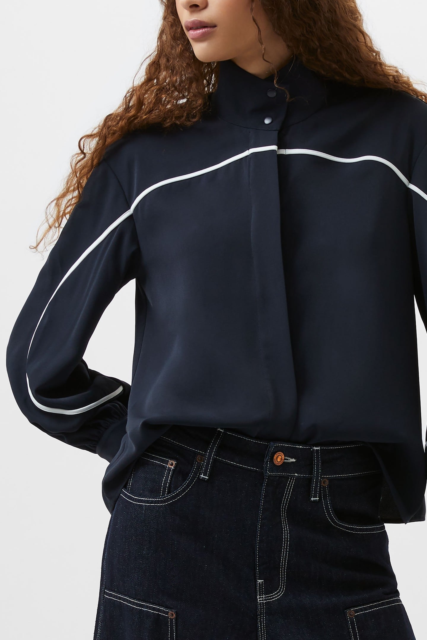 AREZZO CONTRAST SHIRT NAVY/SUMMER WHITE 2