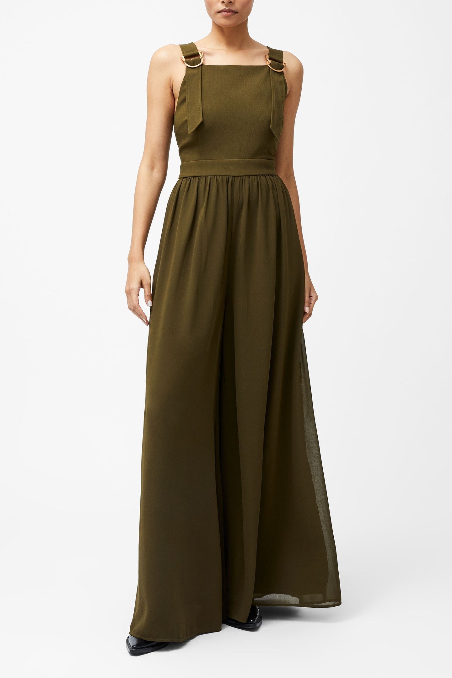 AZRA EDEN MIX JUMPSUIT KHAKI 1