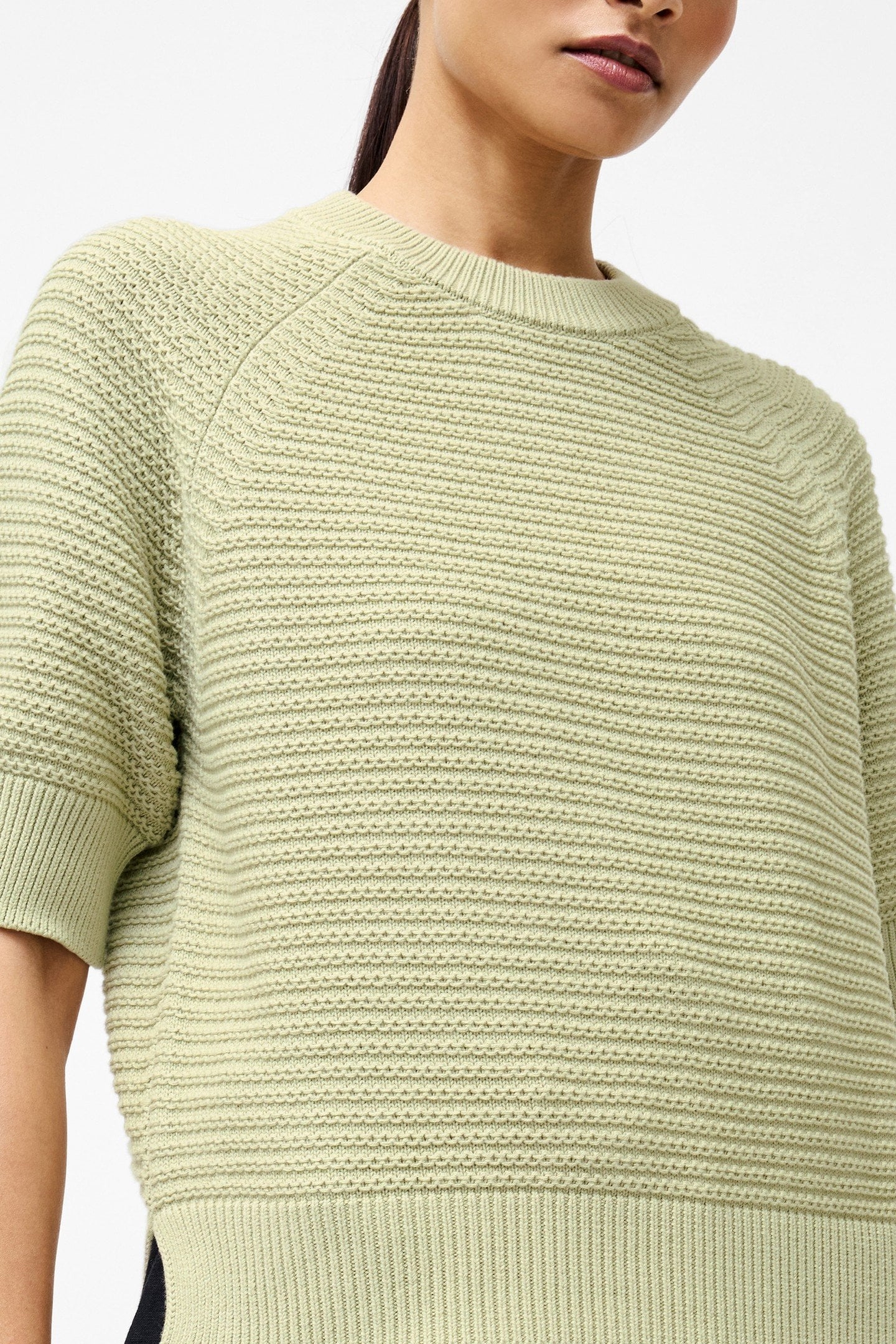 LILY SS HIGH NECK TOP PISTACHIO GREEN 4