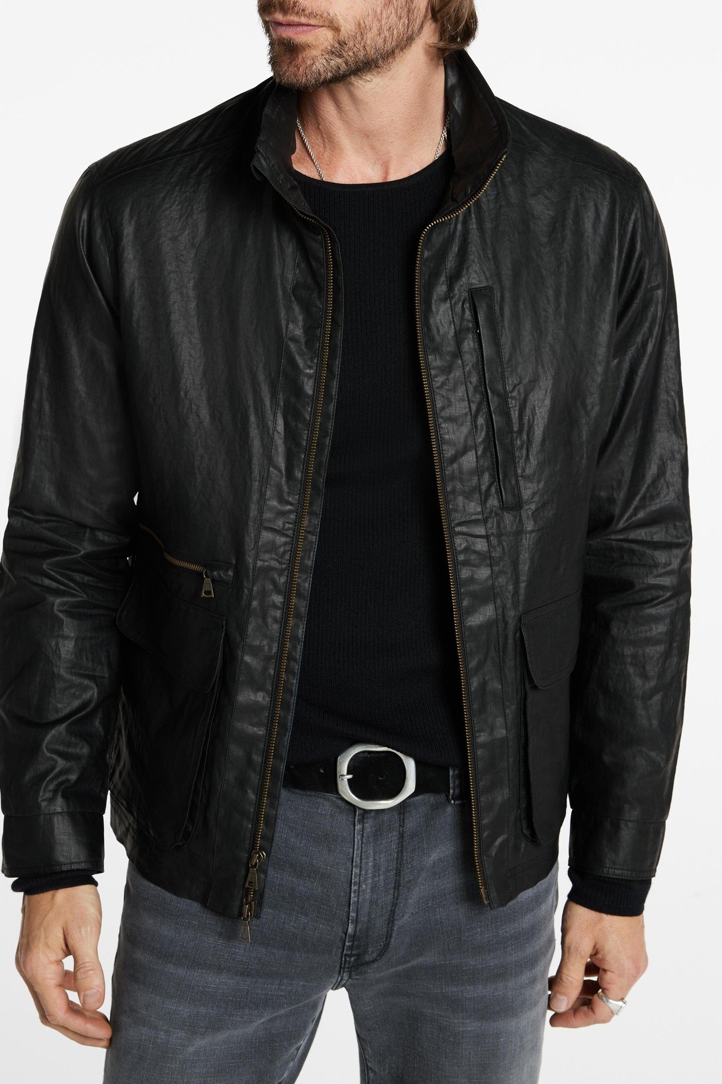 IRVING JACKET ZIPPER CLOSURE BLACK 2
