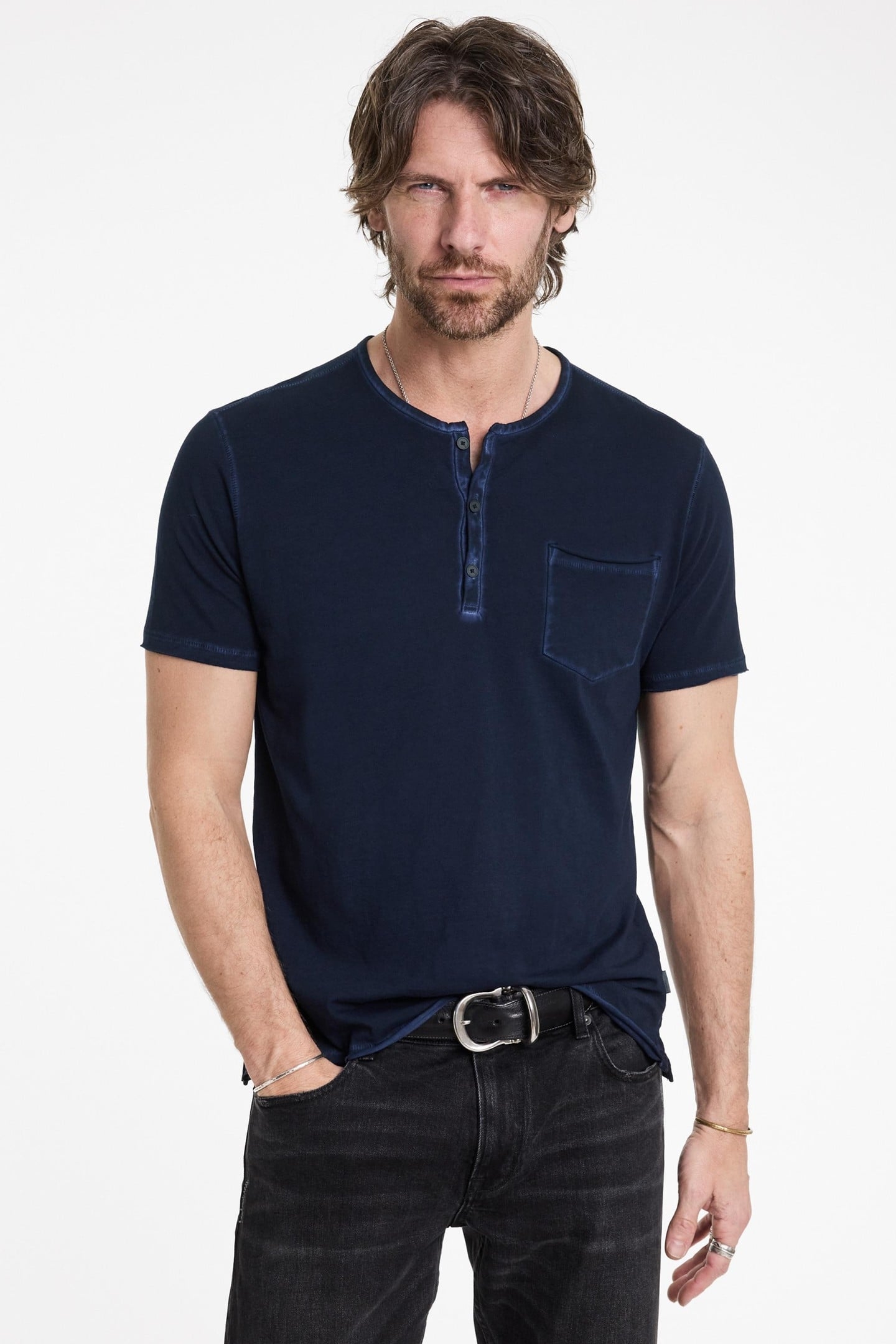 REX SS HENLEY WITH SUBLIME WASH NAVY 1