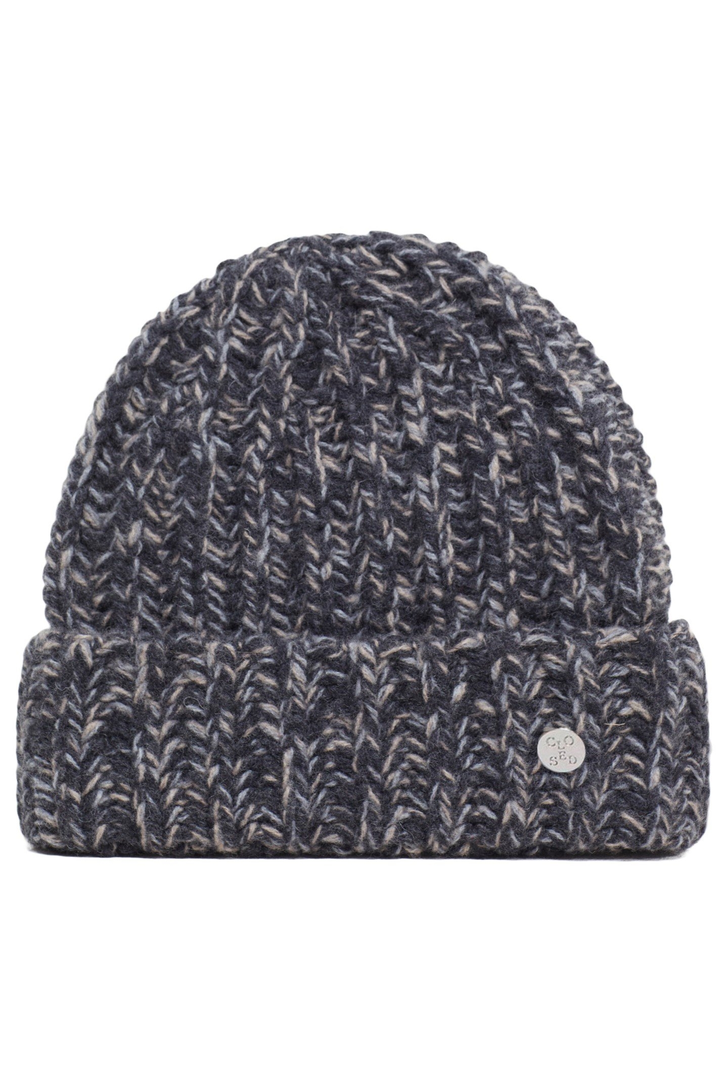 KNITTED HAT CAPS & HATS DARK GREY MELANGE 1