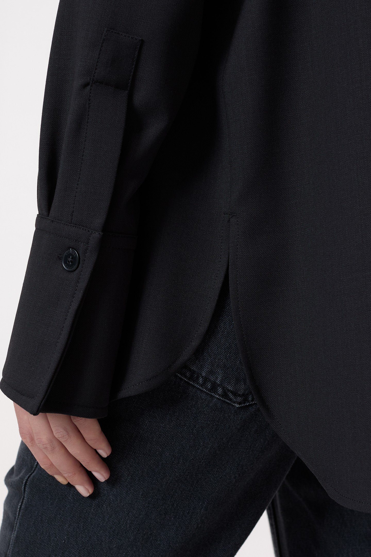 FITTED UTILITY SHIRT & BLOUSES BLACK 6