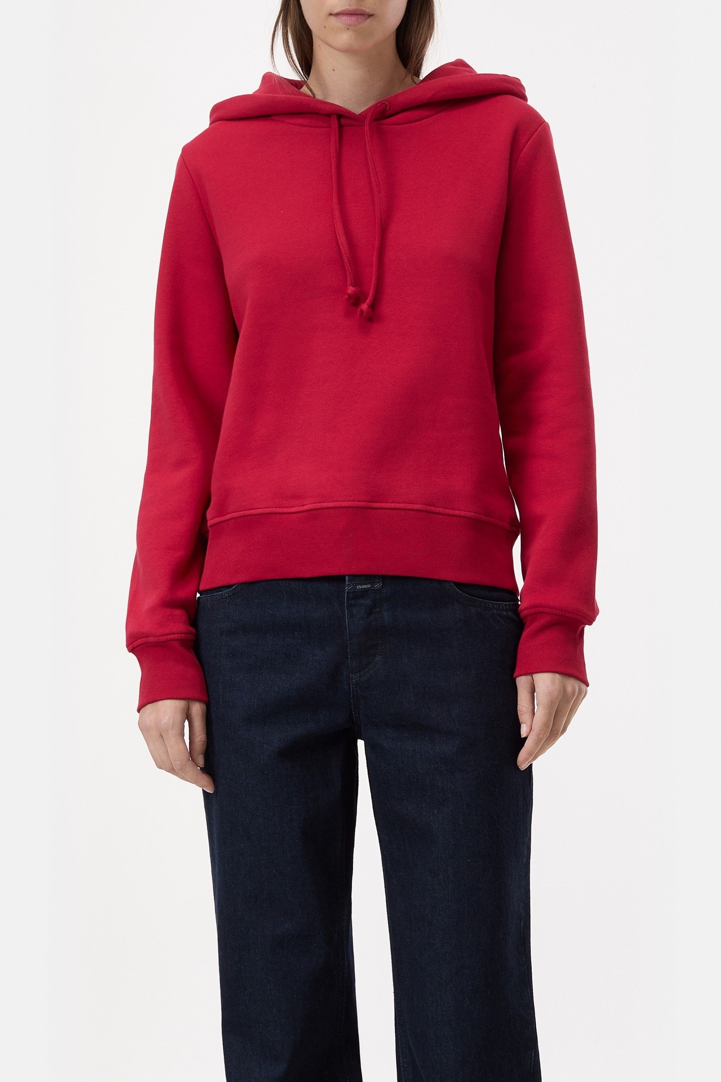 CROPPED HOODIE T-SHIRTS CHILI PEPPER RED 1