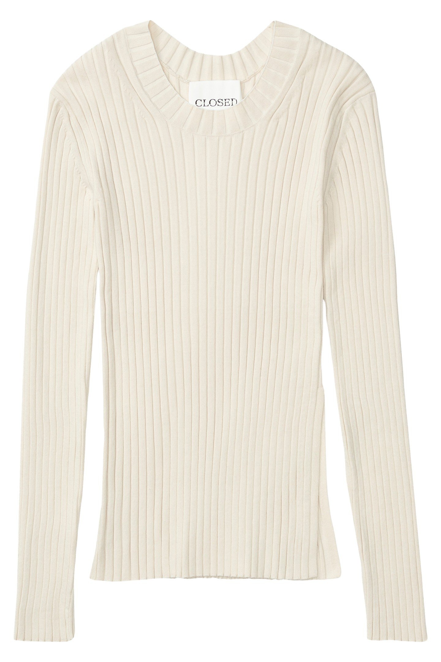 CREW NECK LONG SLEEVE KNITS RAW SILK 3