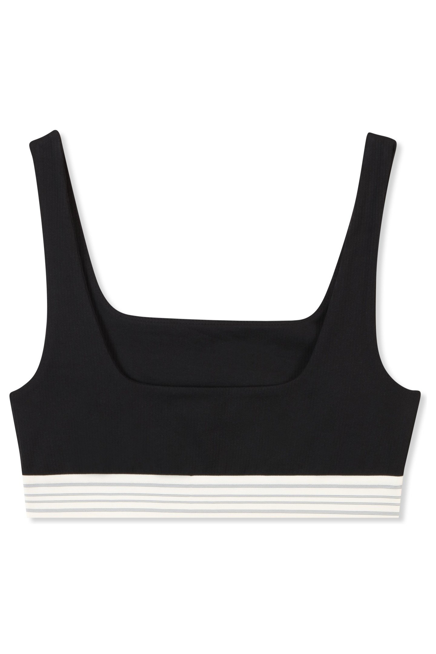 BELLAGIO RIBBED BRA TOP BLACK 5