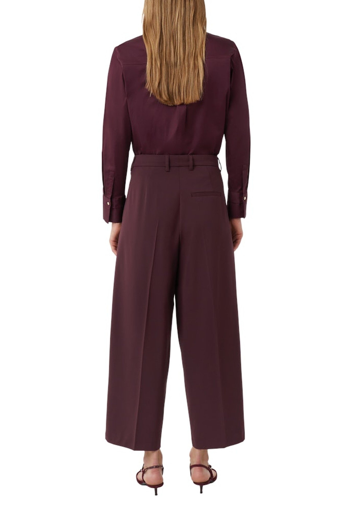 COMMA PANTS BURGUNDY 2