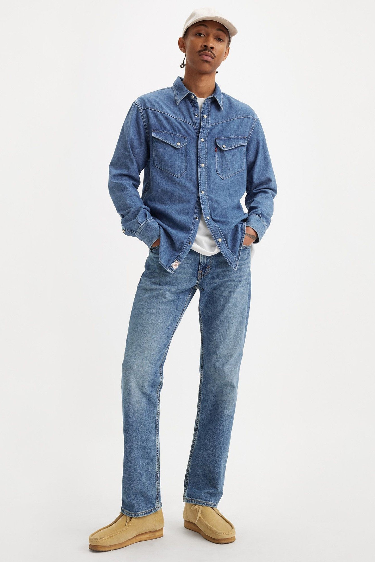 514™ STRAIGHT JEANS MED INDIGO 1