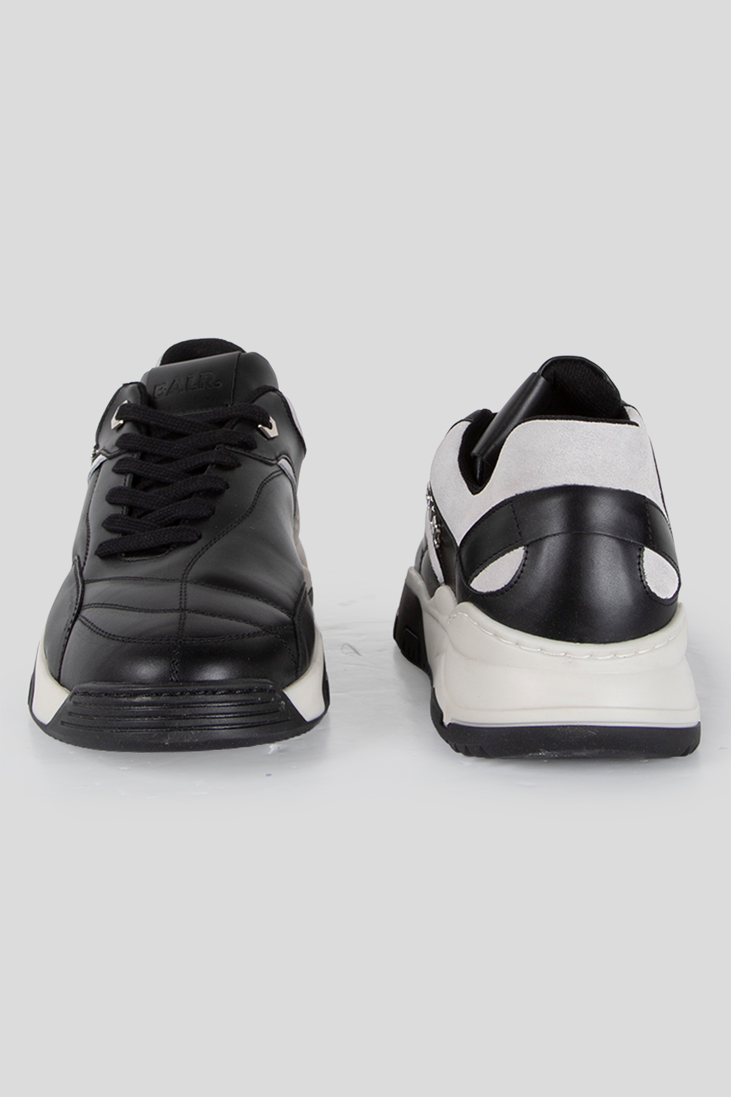 CHUNKY FOOTBALL SNEAKERS BLACK/WHITE 3
