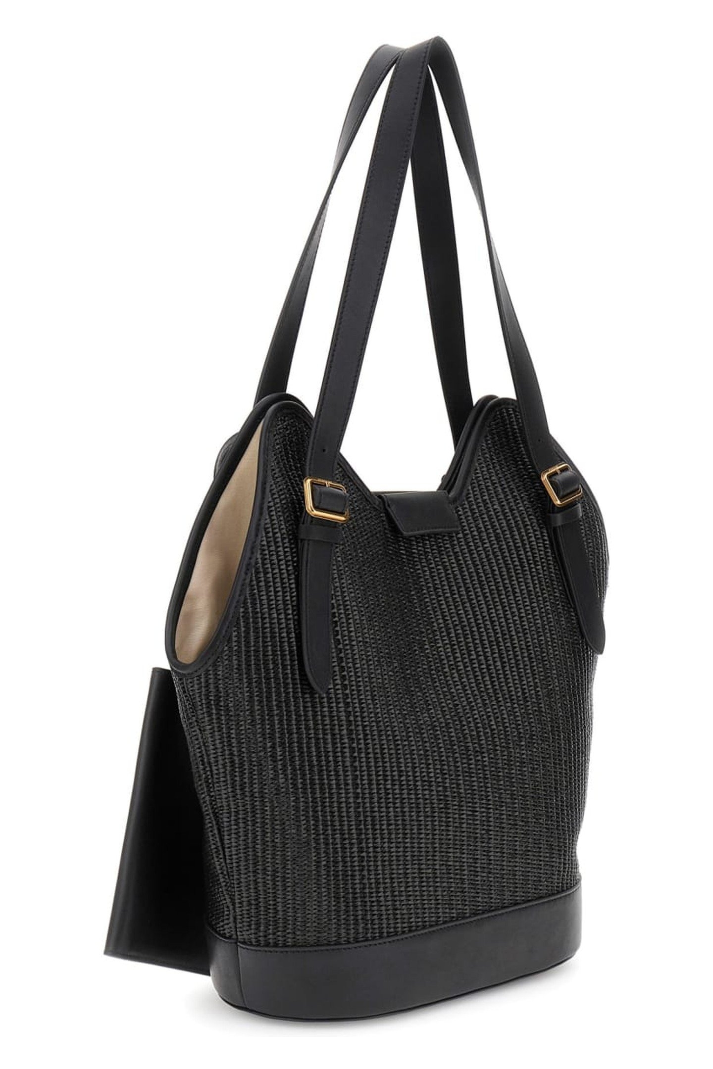 RAFFIA HOBO JET BLACK A996 3