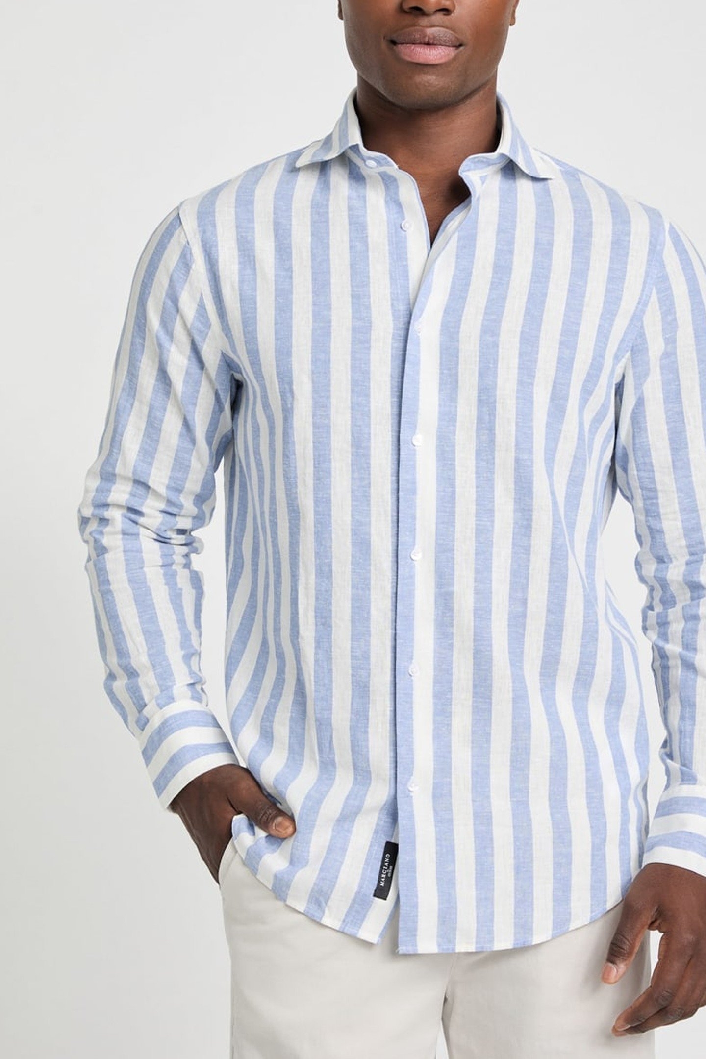 BILL FRENCH COLLAR R LIGHTBLUE & WHITE MI 6