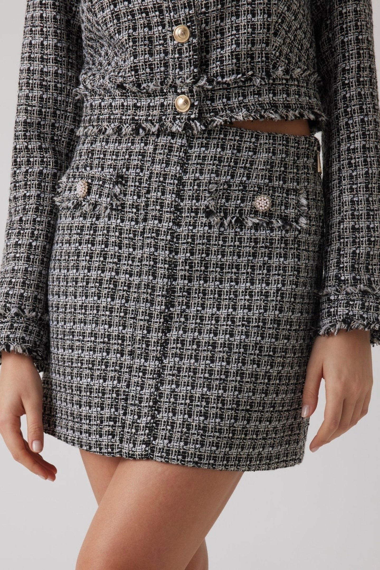 DAPHNEE MINI FLAP SK BLACK AND WHITE TWEE 3