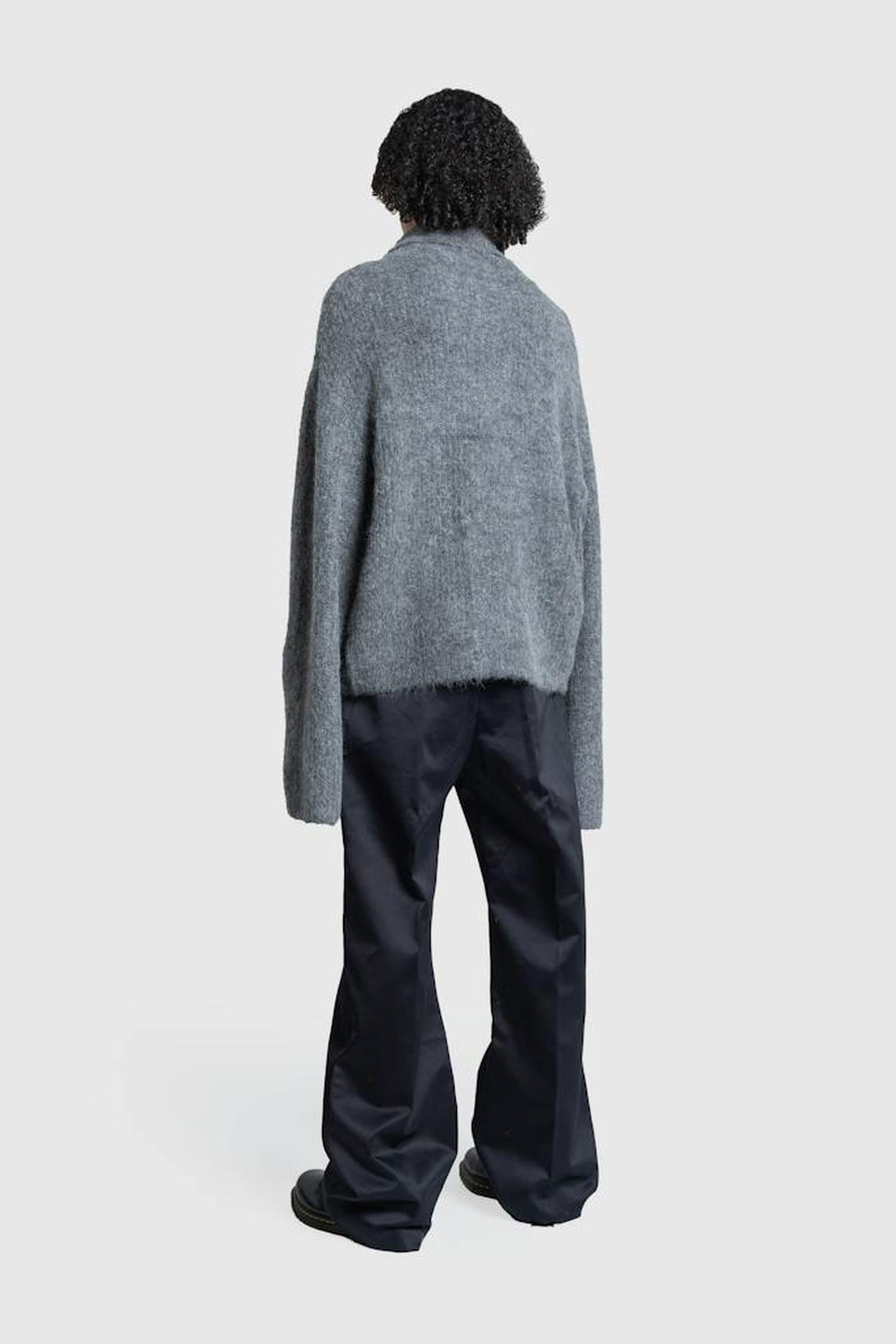 ENTIRE STUDIOS – FATHER SUITING PANT BLACK SATEEN 5