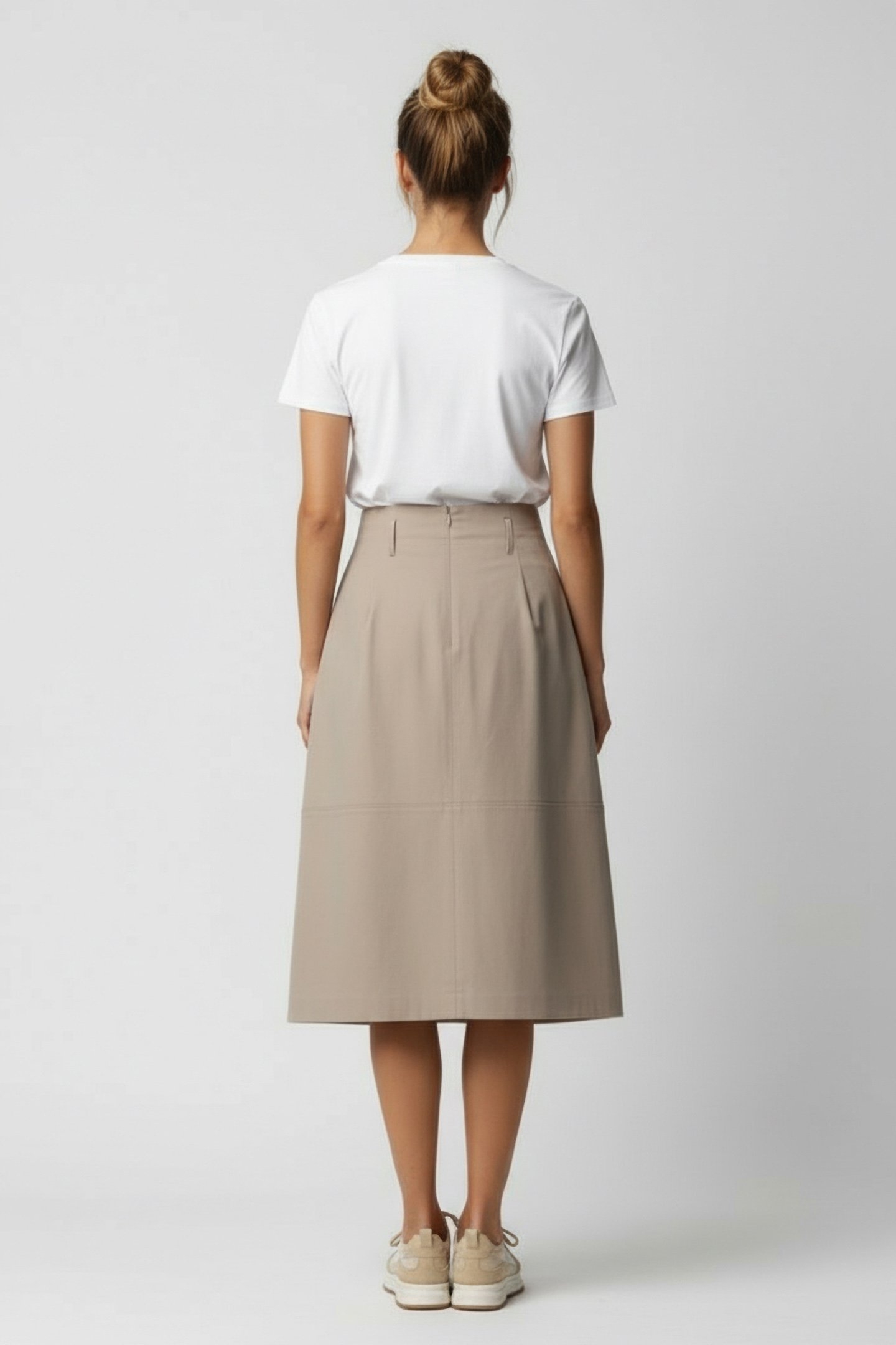 OLMALF BELT SKIRT WHITE SAND 2