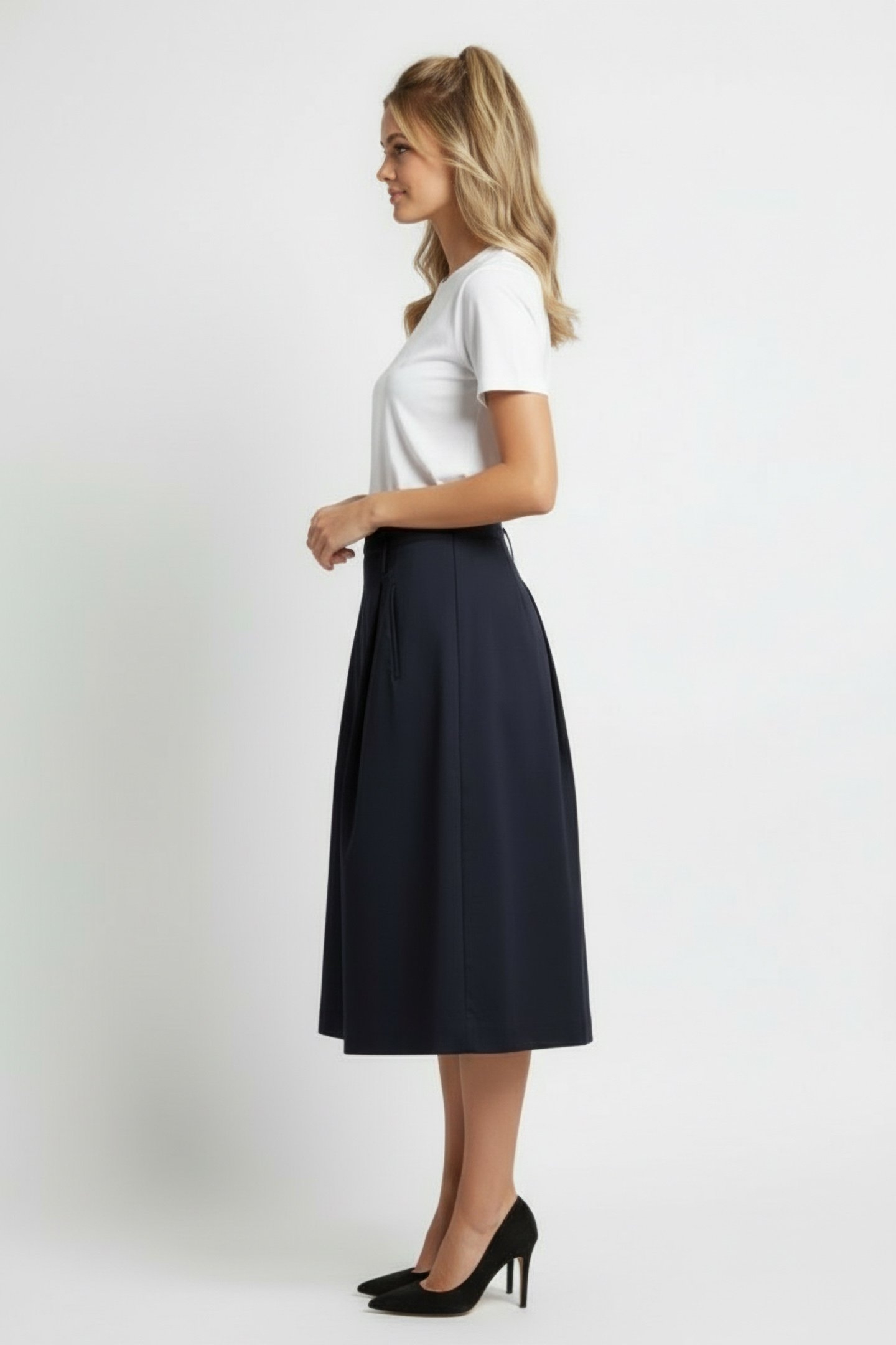 OLMALF BELT SKIRT MIDNIGHT NAVY 3