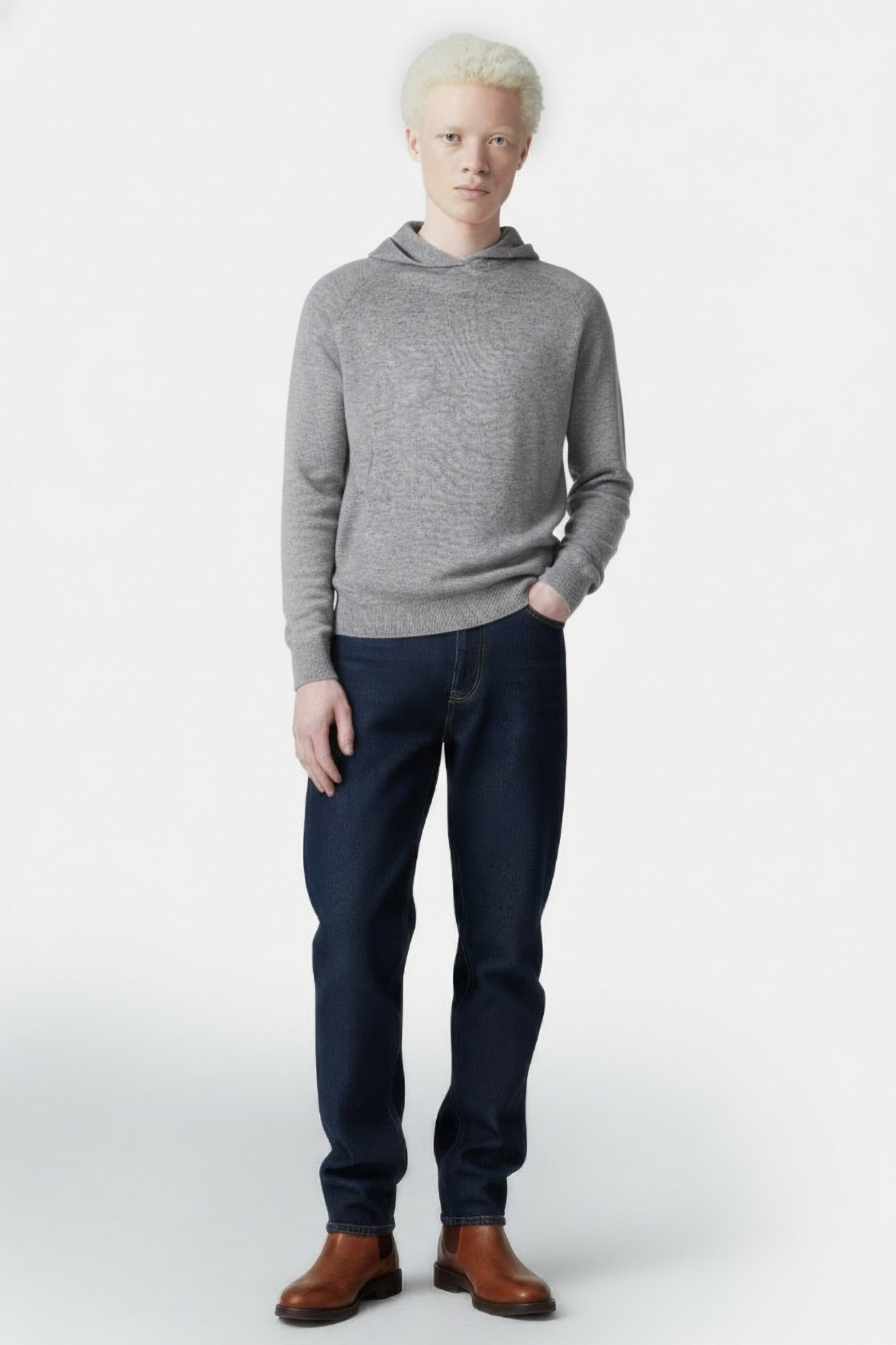 ESTRAALF KNIT GREY MELANGE 1