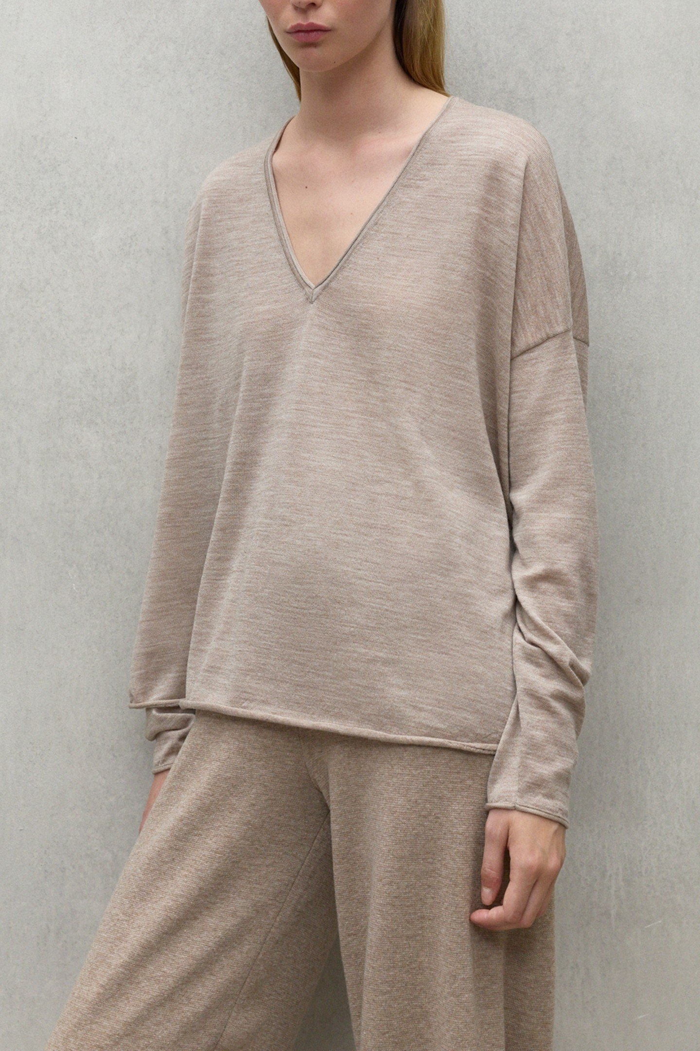 ANTURIOALF KNIT DARK SAND MELANGE 3