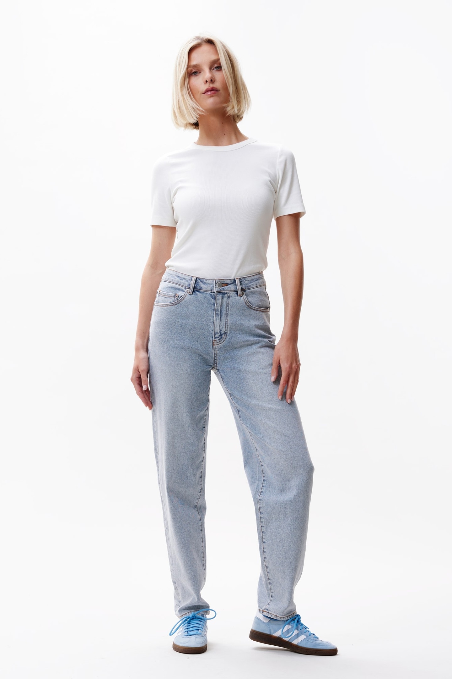 BARREL FIT JEANS BLUE 1