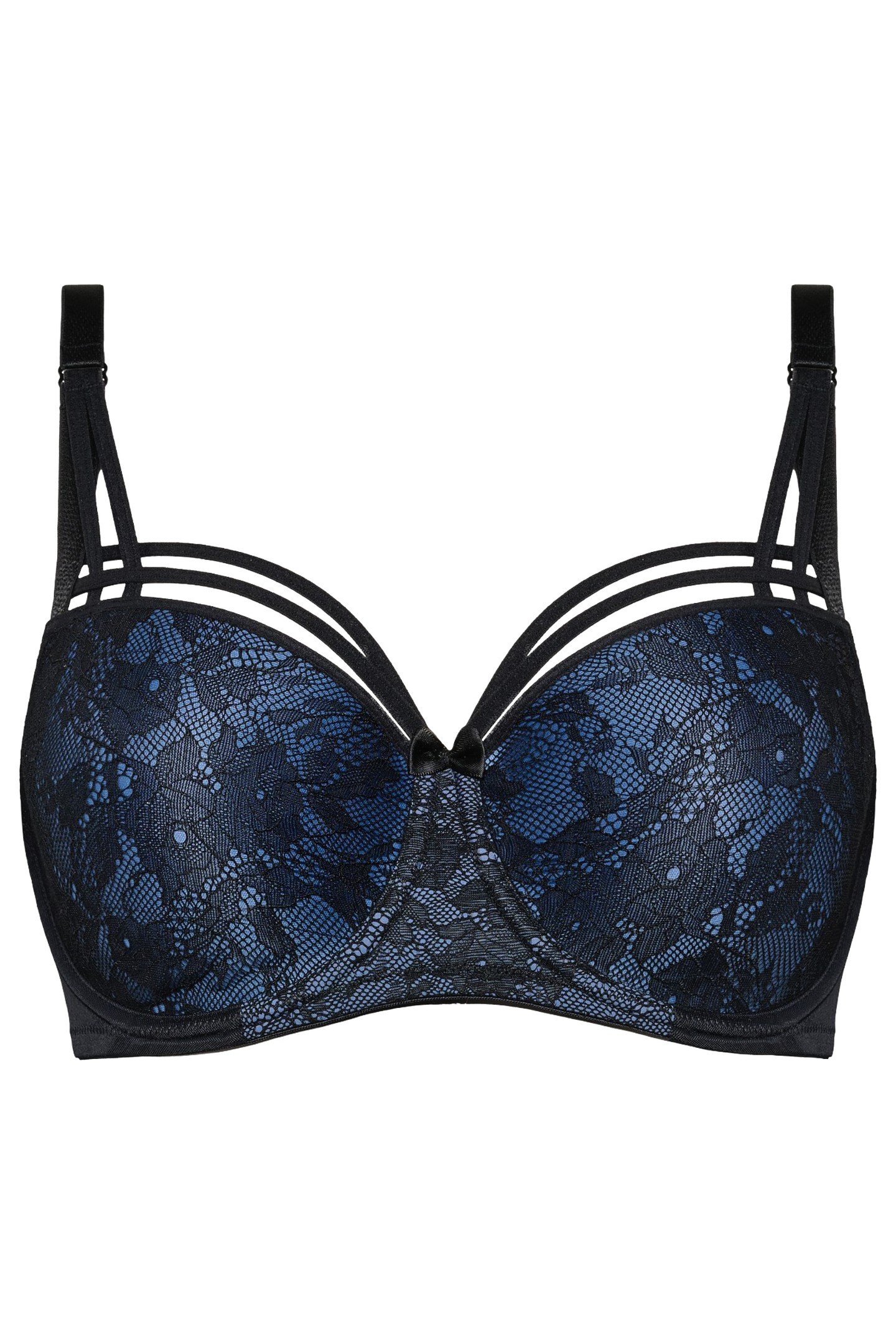 DAME DE PARIS BRA BALCONY WIRED PADDED BLACK 2