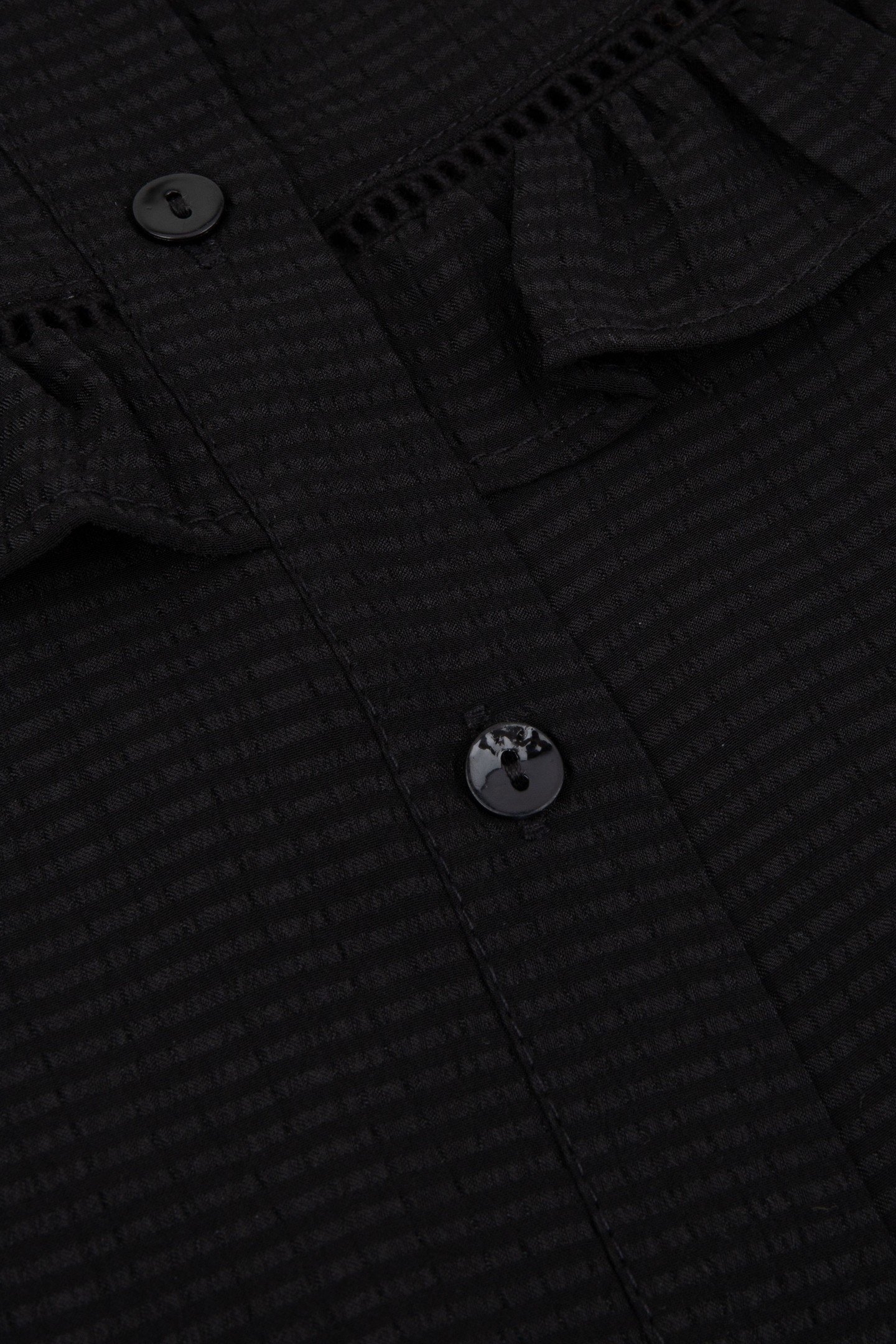 BLOUSE RUFFLES STRUCTURED FABRIC BLACK 8
