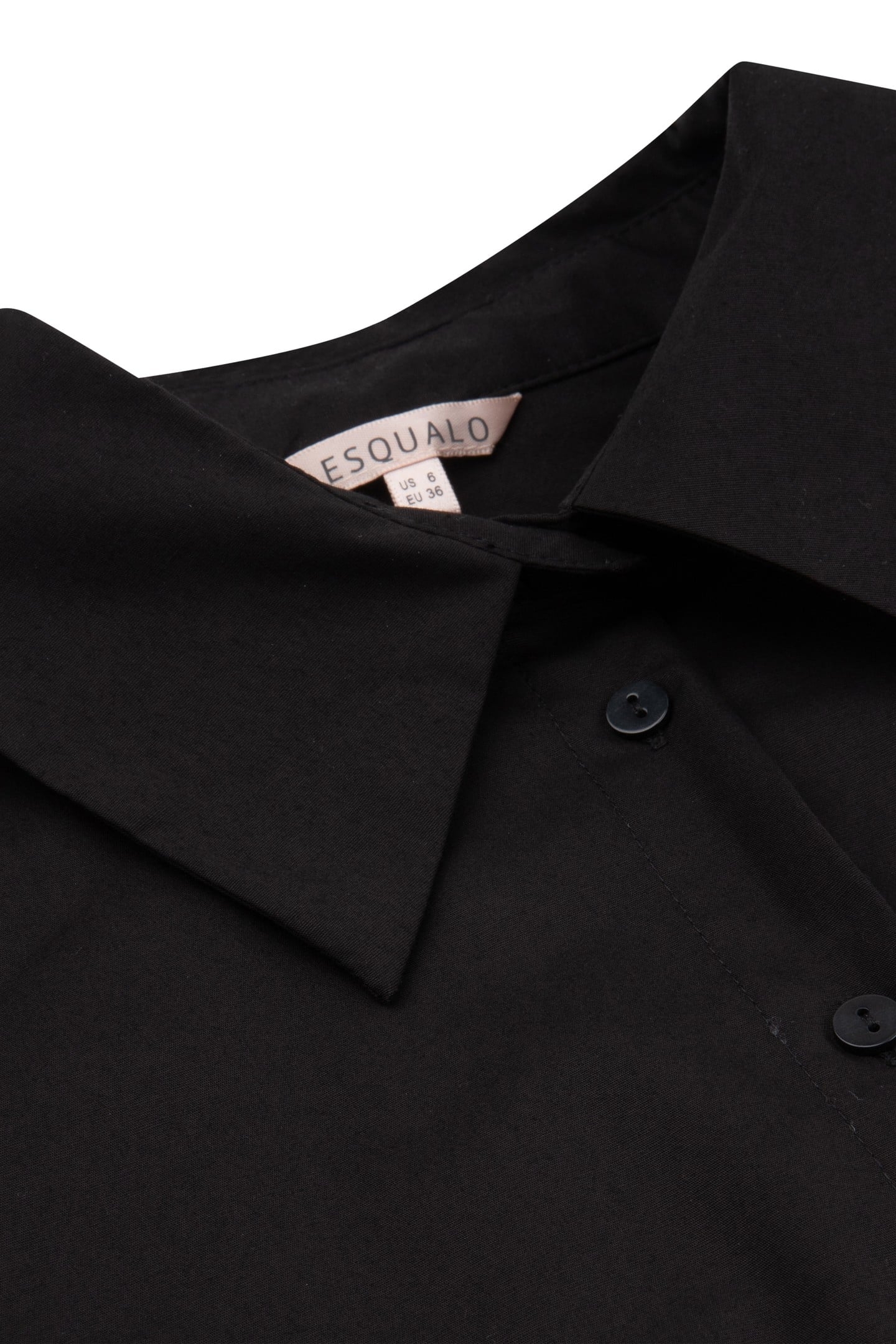 BLOUSE FINE GATHERING POPLIN BLACK 6