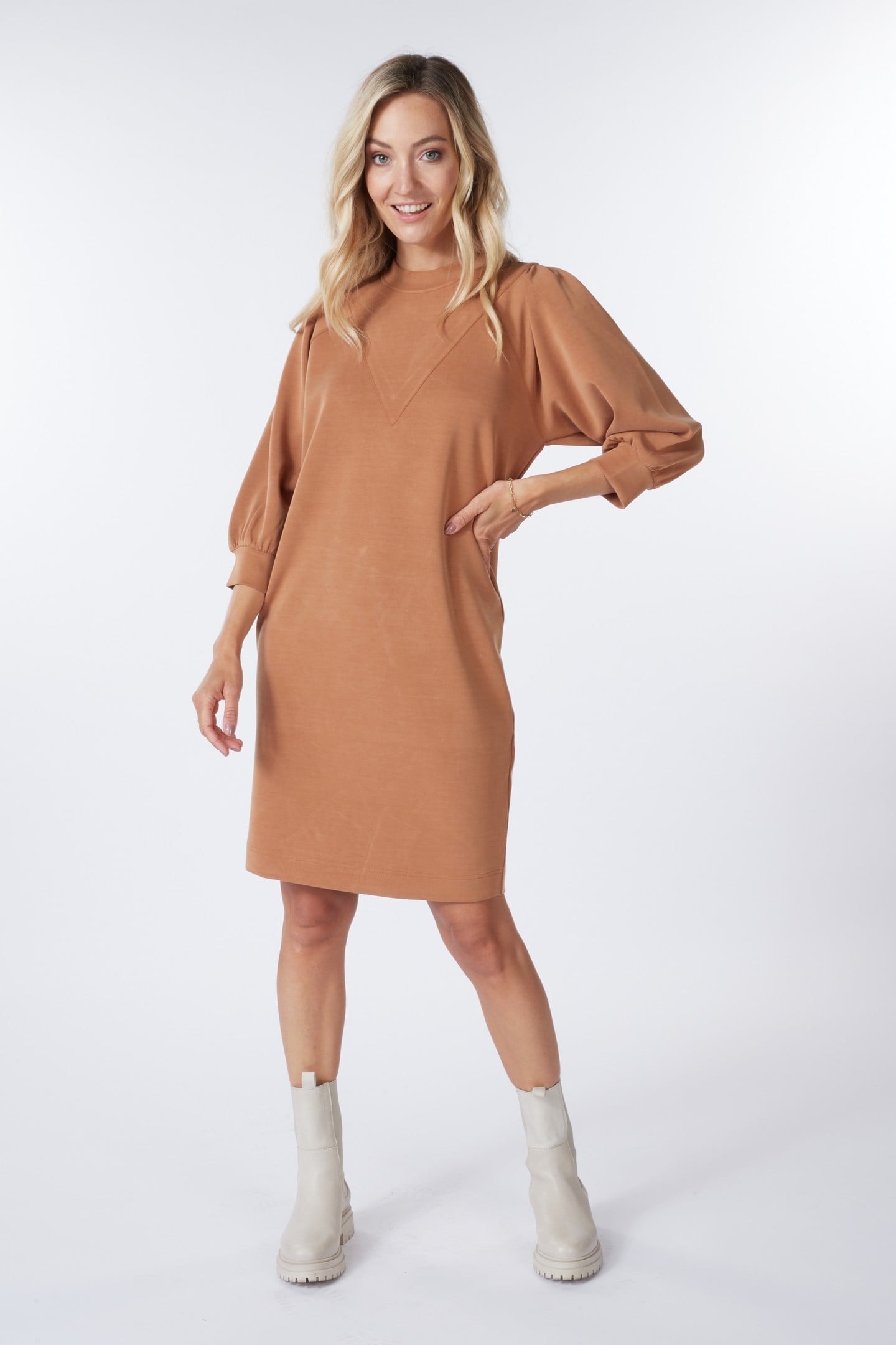 DRESS MODAL COPPER BROWN 1
