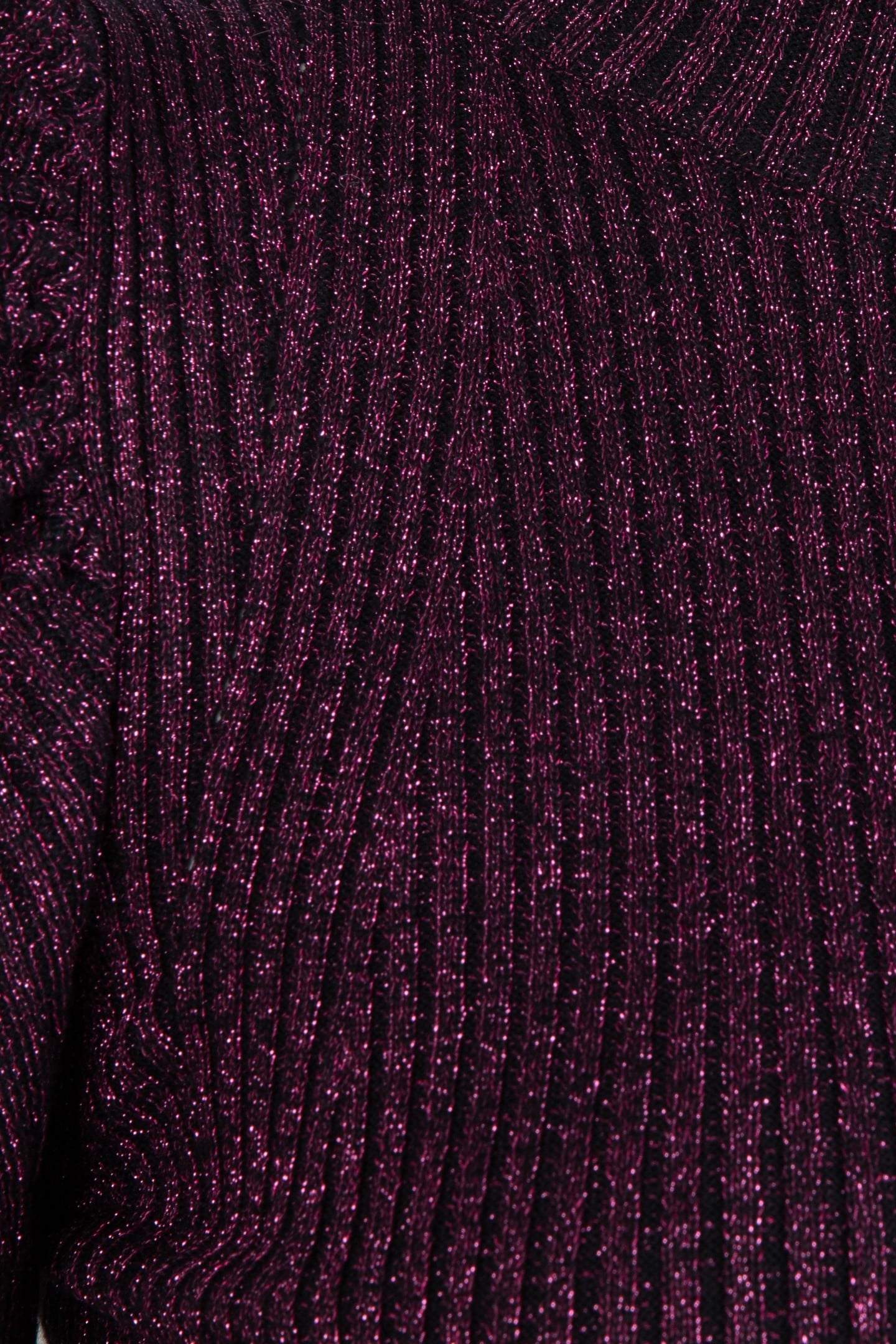 SWEATER MOCK NECK LUREX BLACK / PINK 3