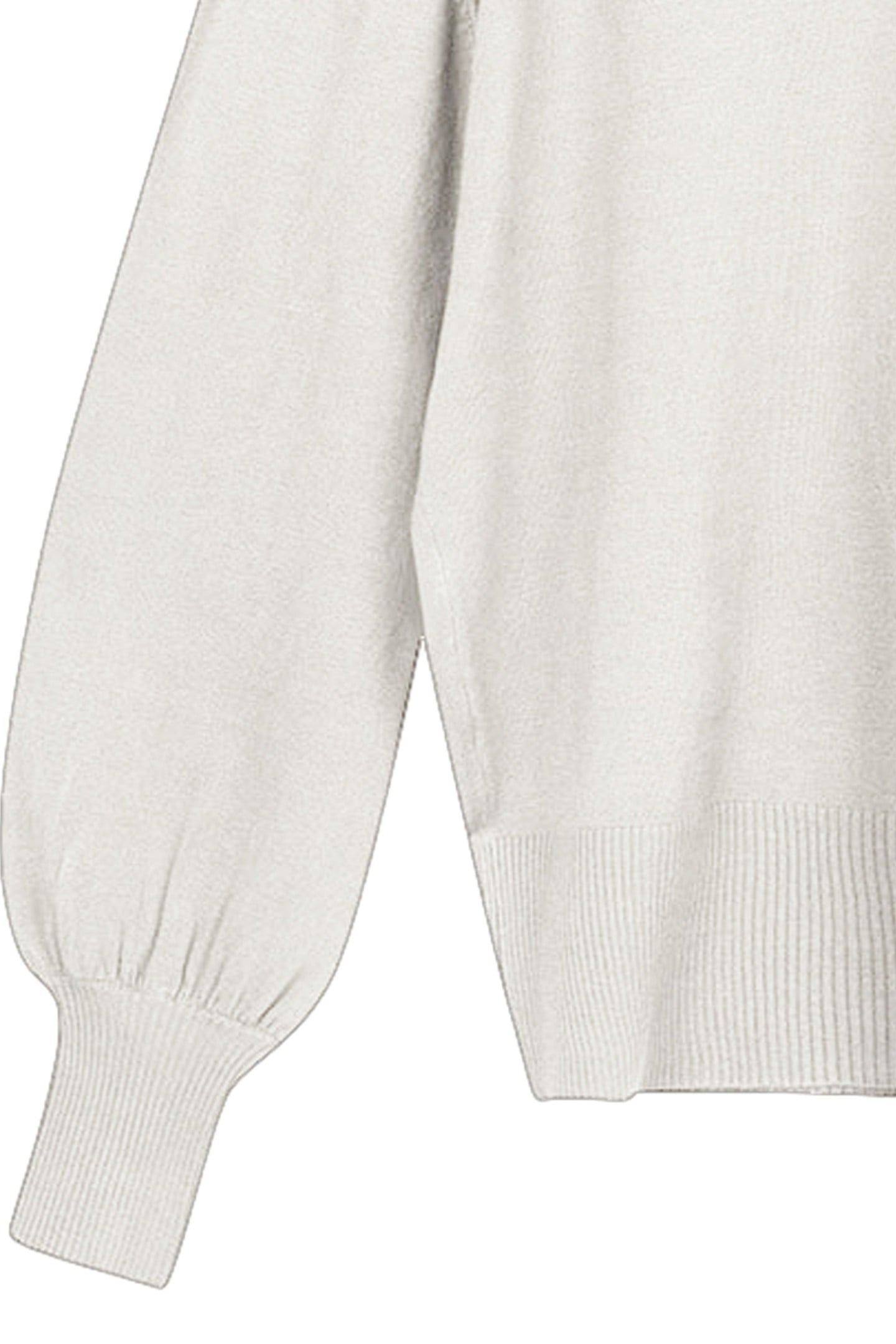 SWEATER BASIC PLEATS COL OFF WHITE 3