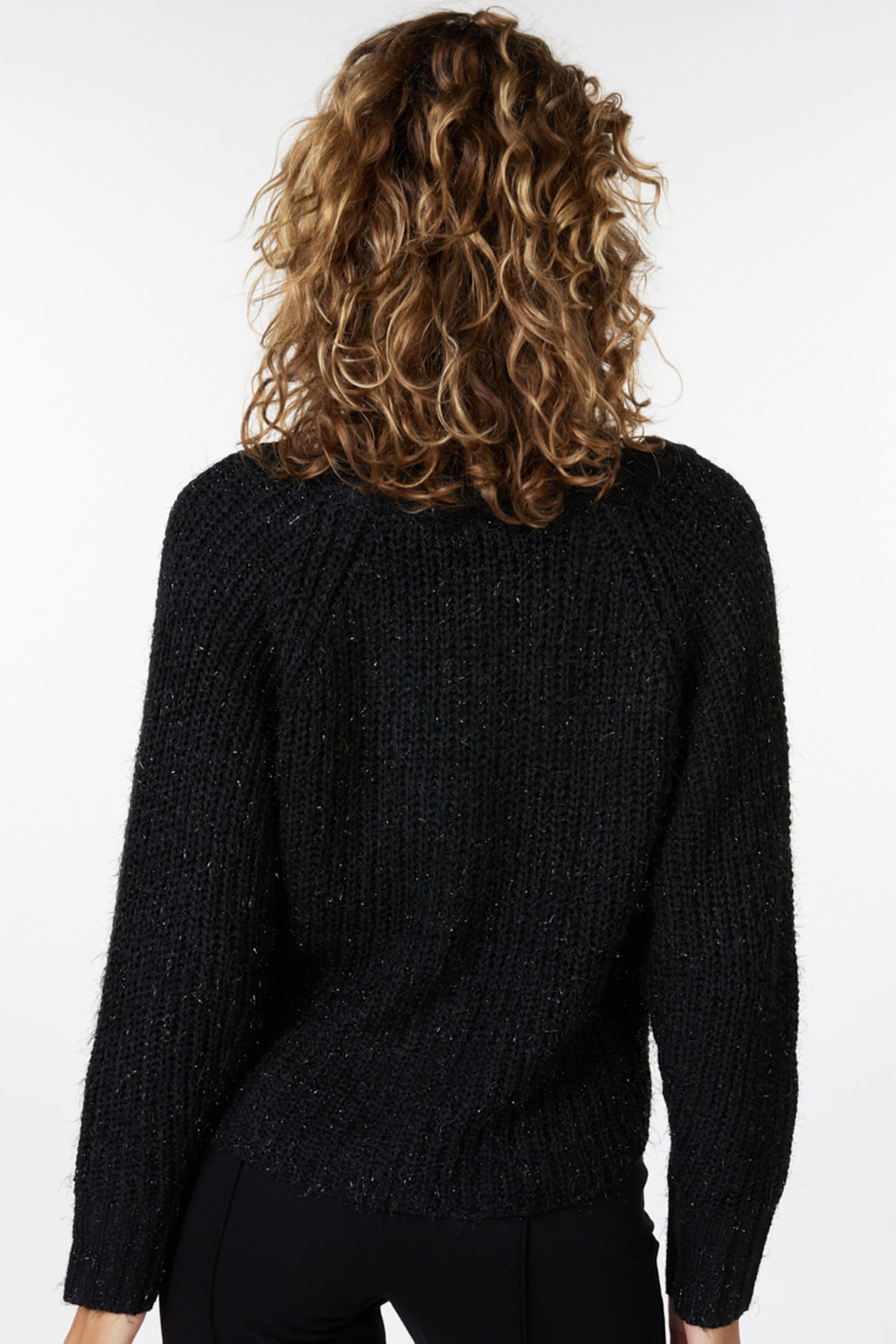 CARDIGAN COTTON LUREX BLACK 4