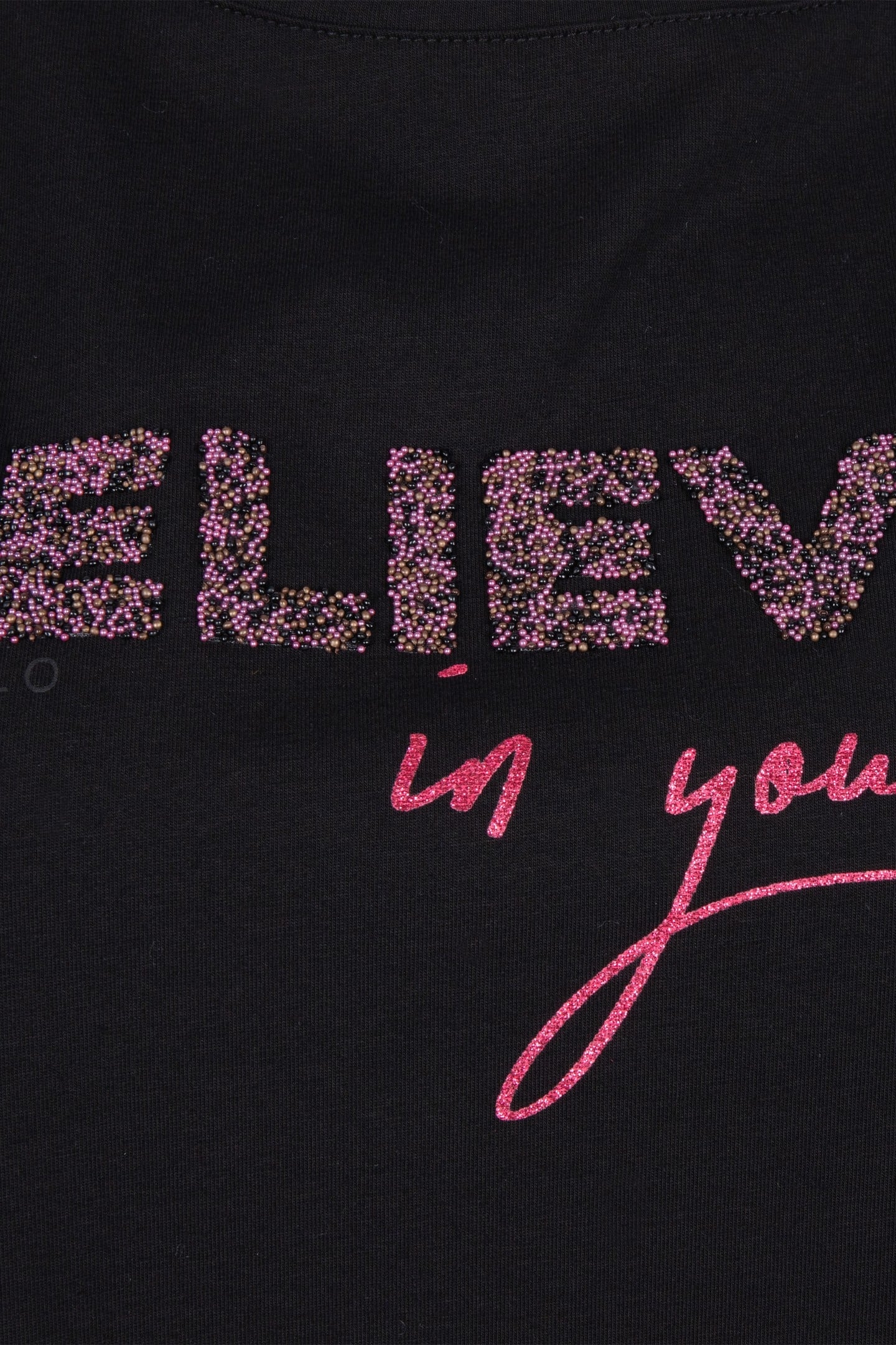 T-SHIRT “BELIEVE" BLACK 6